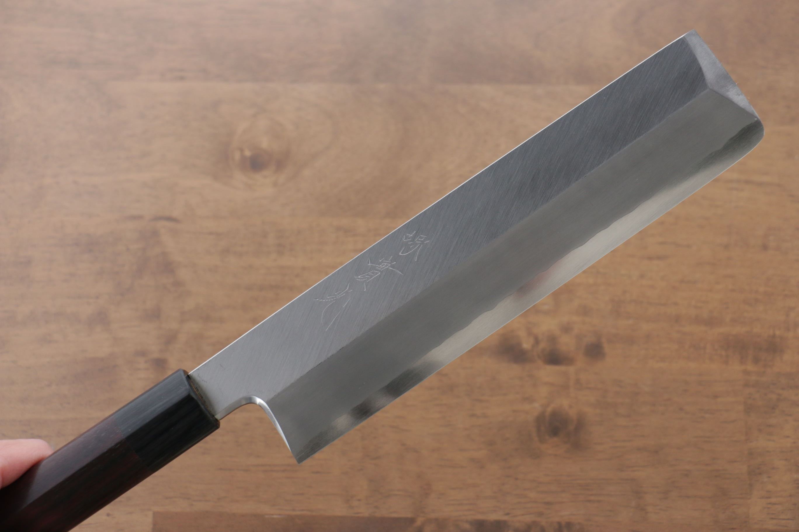Jikko Silver Steel No.3 Usuba 210mm Shitan Handle - Japanny - Best Japanese Knife