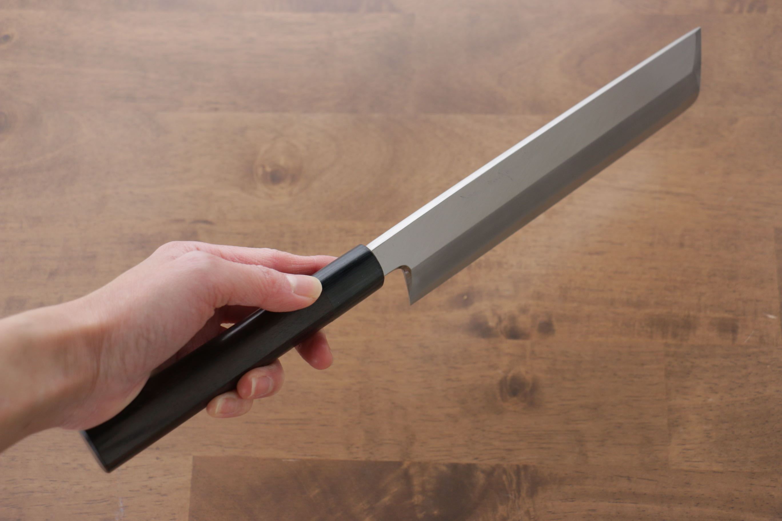 Jikko Silver Steel No.3 Usuba 210mm Shitan Handle - Japanny - Best Japanese Knife