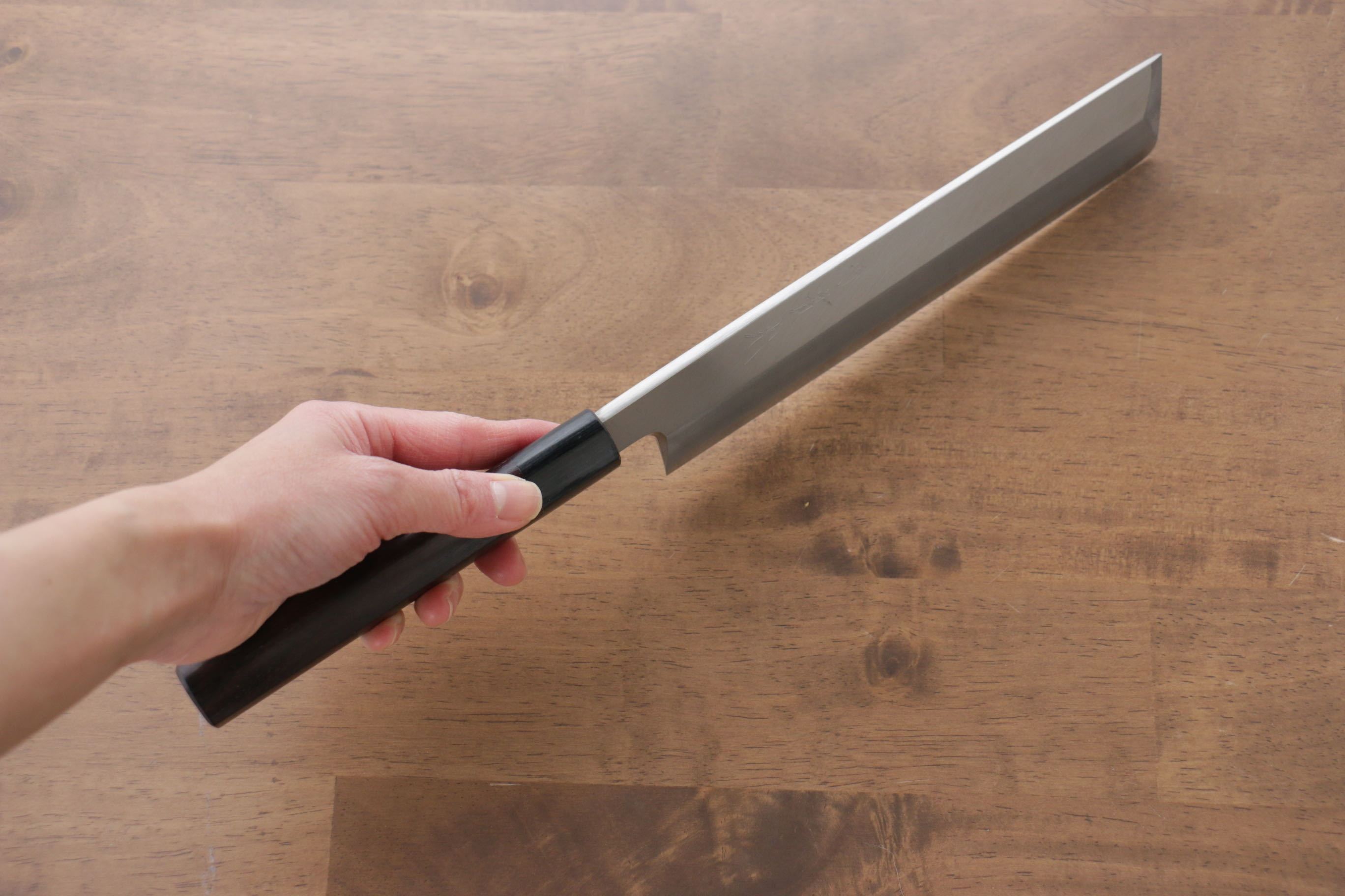 Jikko Silver Steel No.3 Usuba 210mm Shitan Handle - Japanny - Best Japanese Knife