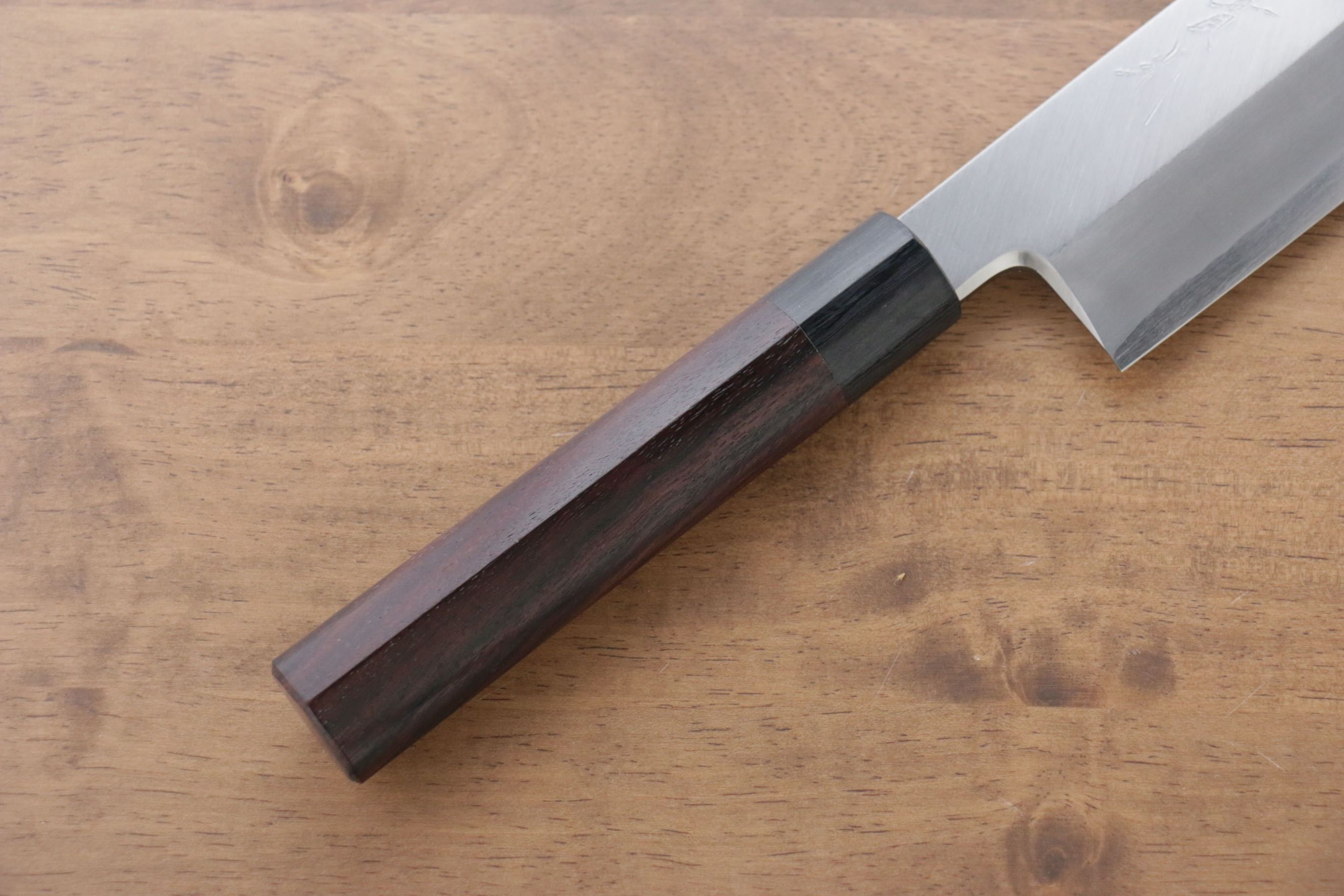 Jikko Silver Steel No.3 Usuba 210mm Shitan Handle - Japanny - Best Japanese Knife