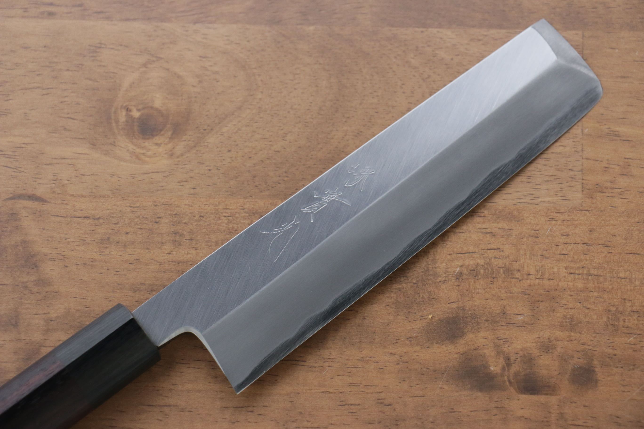 Jikko White Steel No.2 Usuba 180mm Shitan Handle - Japanny - Best Japanese Knife