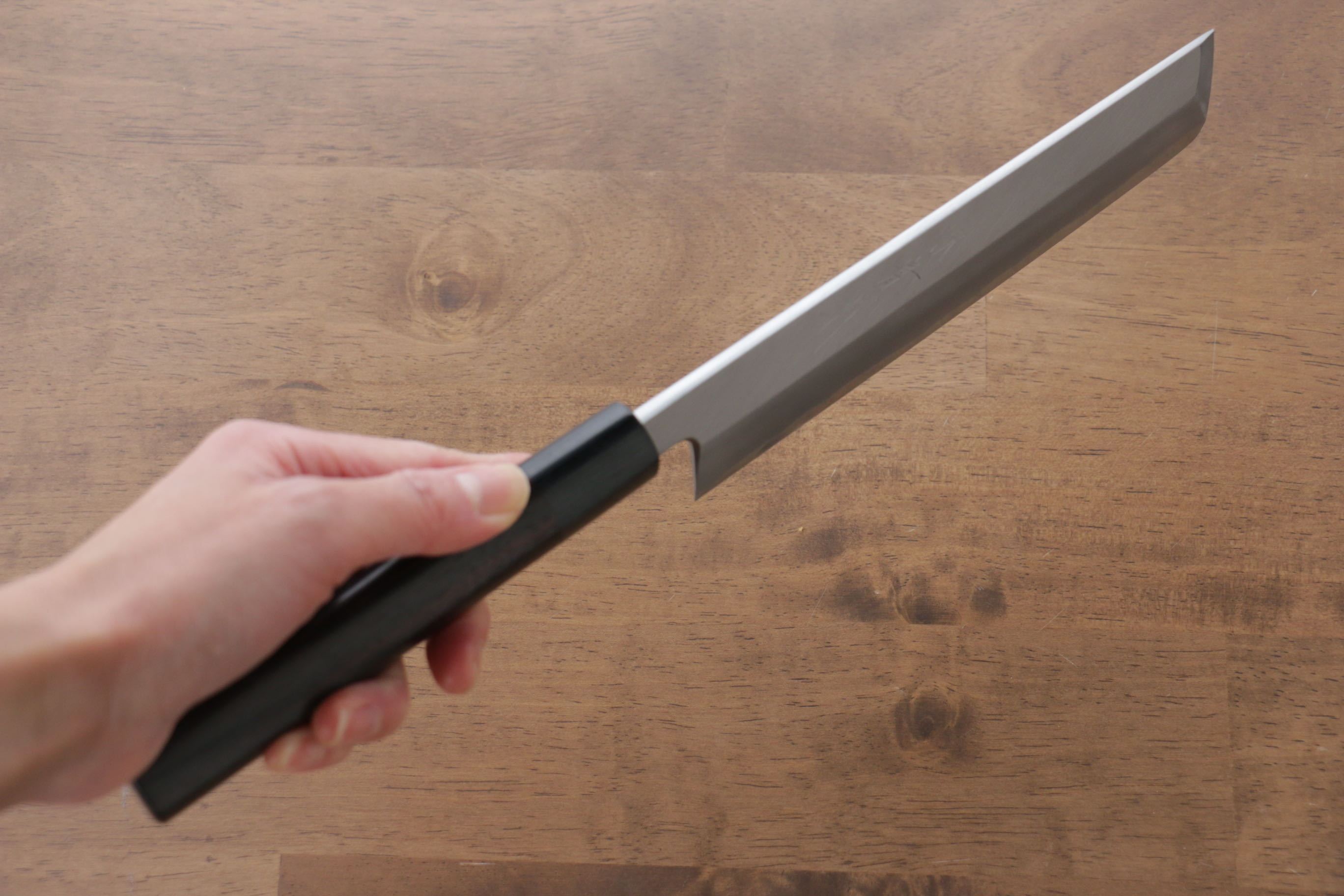 Jikko White Steel No.2 Usuba 180mm Shitan Handle - Japanny - Best Japanese Knife