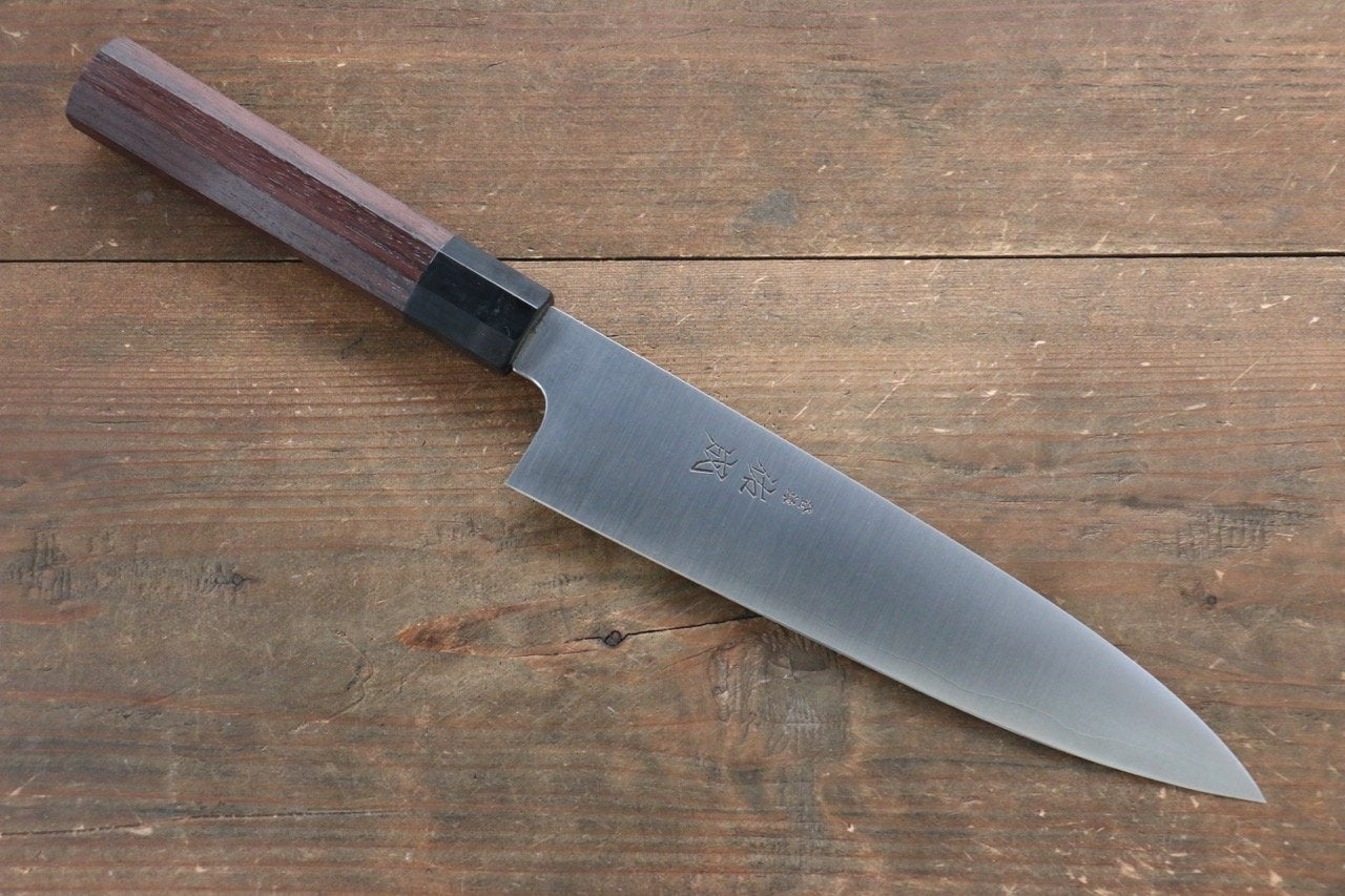 Sukenari Blue Super Gyuto 210mm Shitan Handle - Japanny - Best Japanese Knife