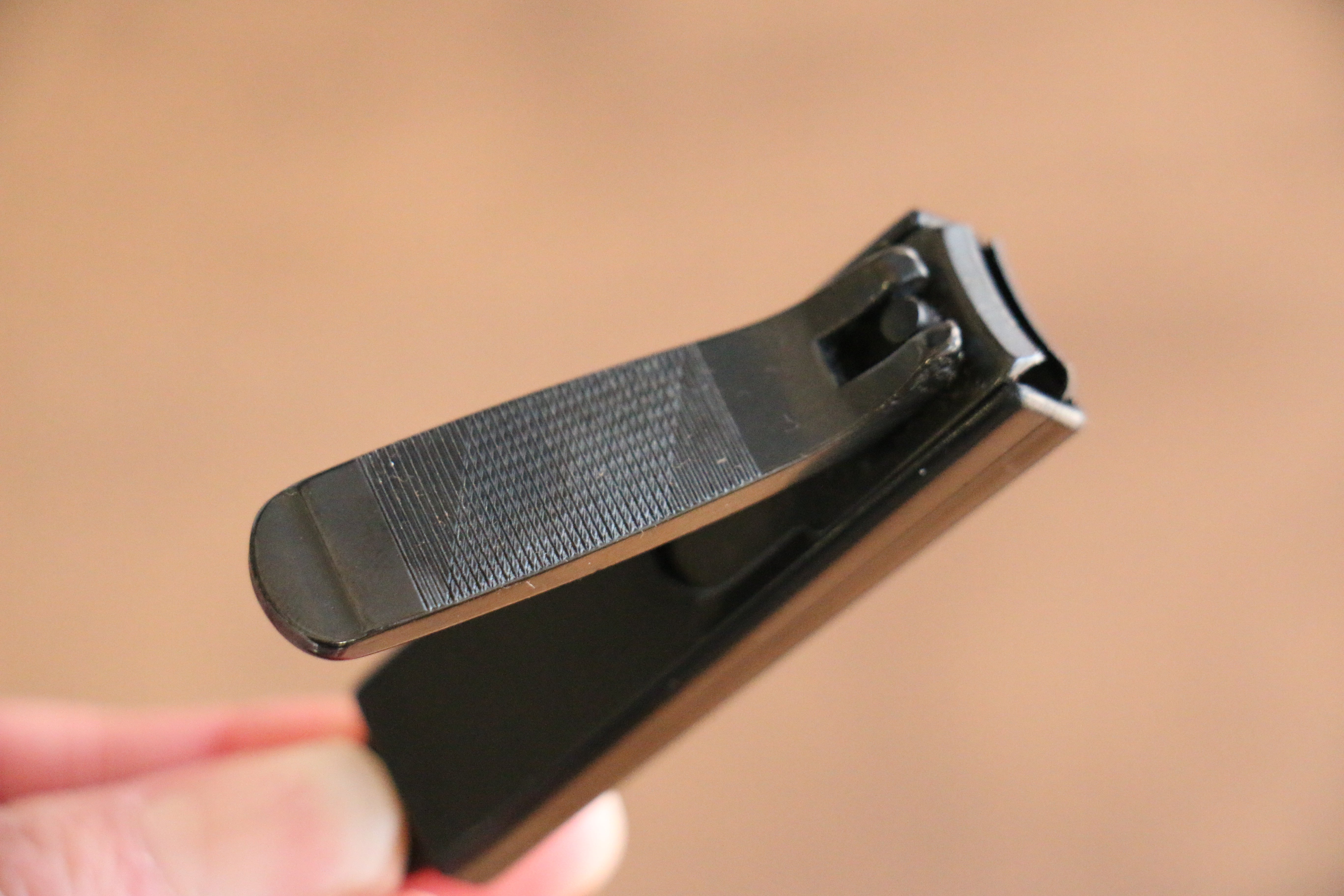 Black small High carbon steel With cover Black dyeing Nail Clipper - Japanny - Best Japanese Knife