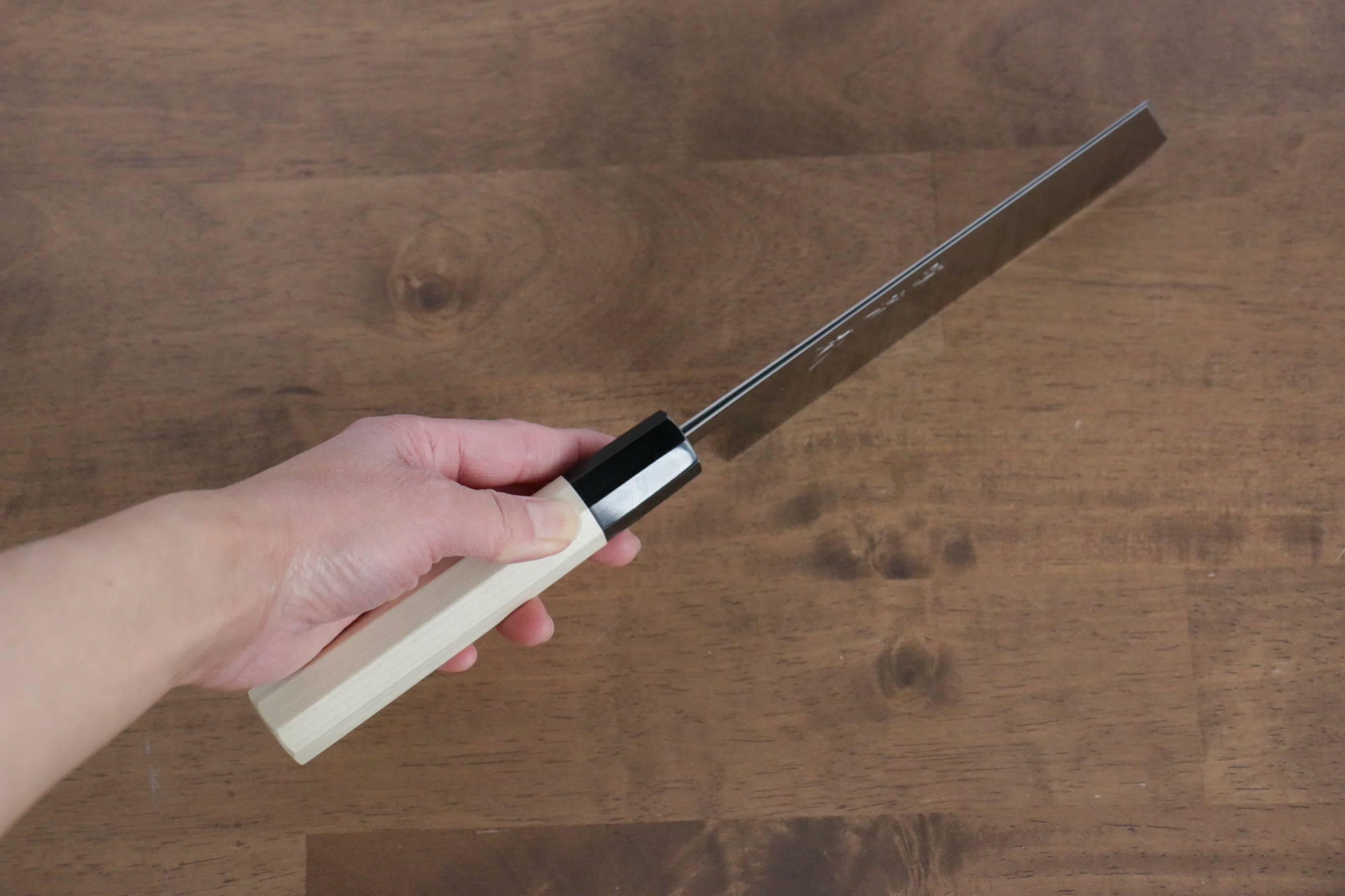 Jikko SG2 Kiritsuke Nakiri 155mm Magnolia Handle - Japanny - Best Japanese Knife