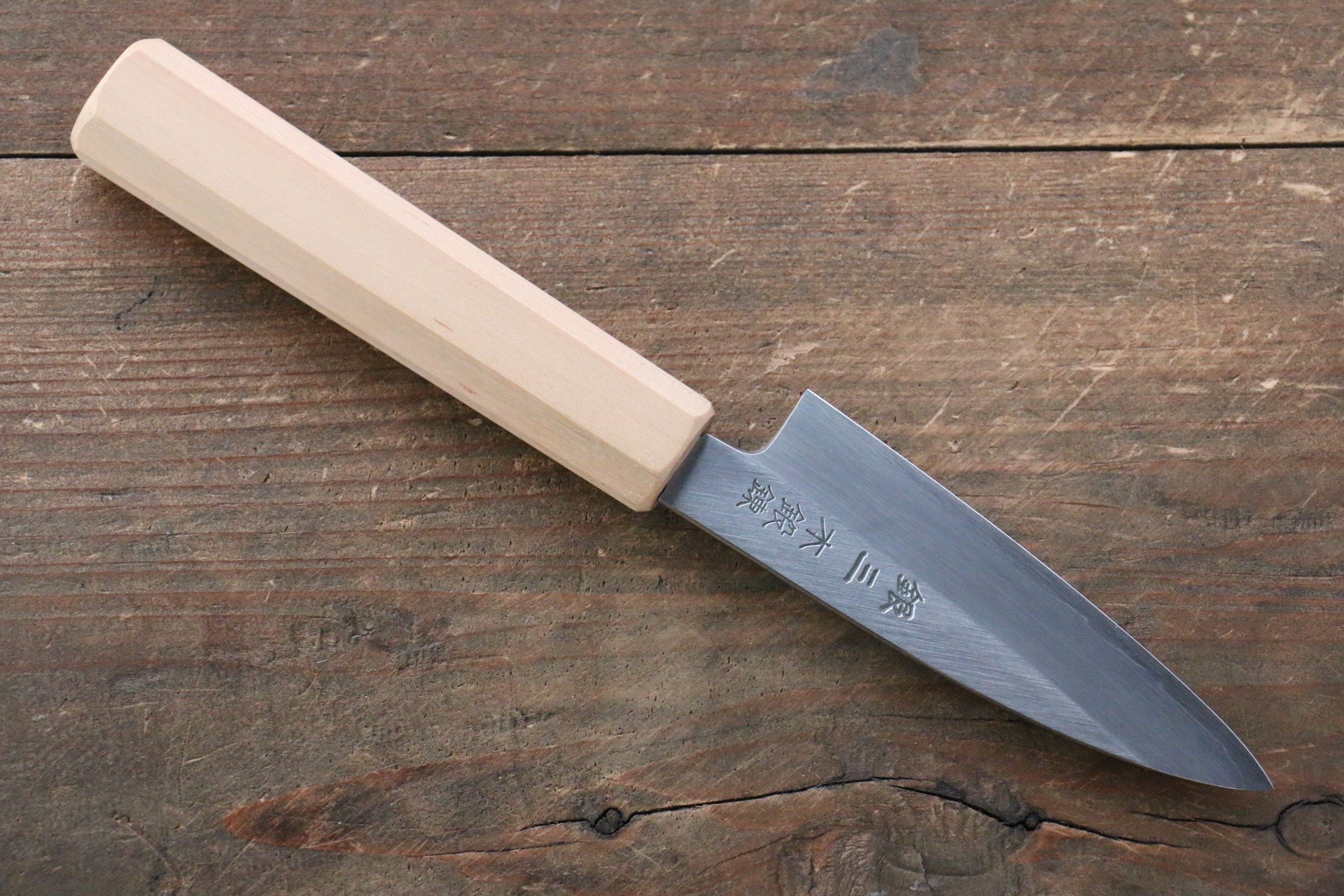 Seisuke Silver Steel No.3 Paring 85mm Cherry Tree Handle - Japanny - Best Japanese Knife