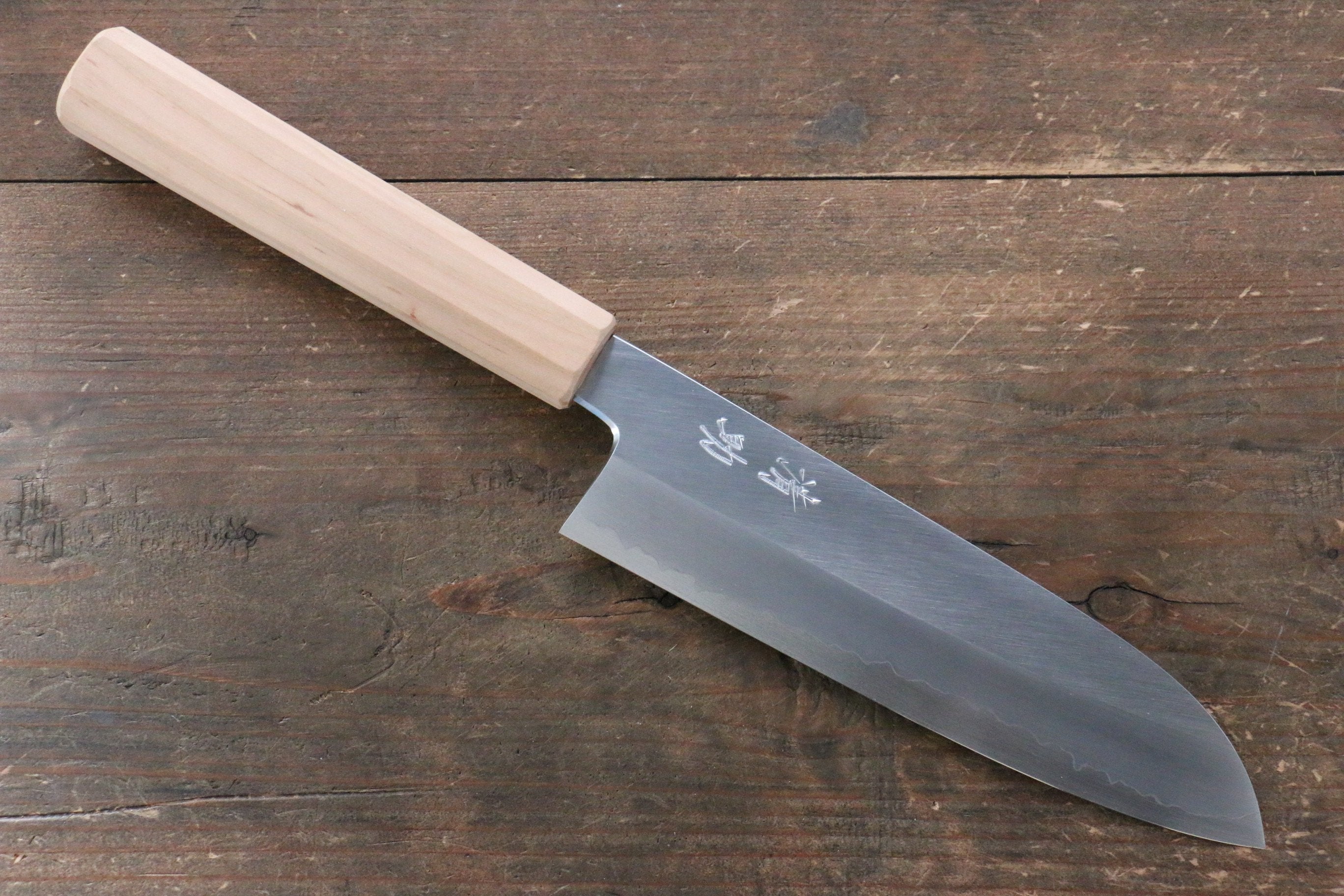 Seisuke Silver Steel No.3 Santoku 165mm Cherry Tree Handle - Japanny - Best Japanese Knife