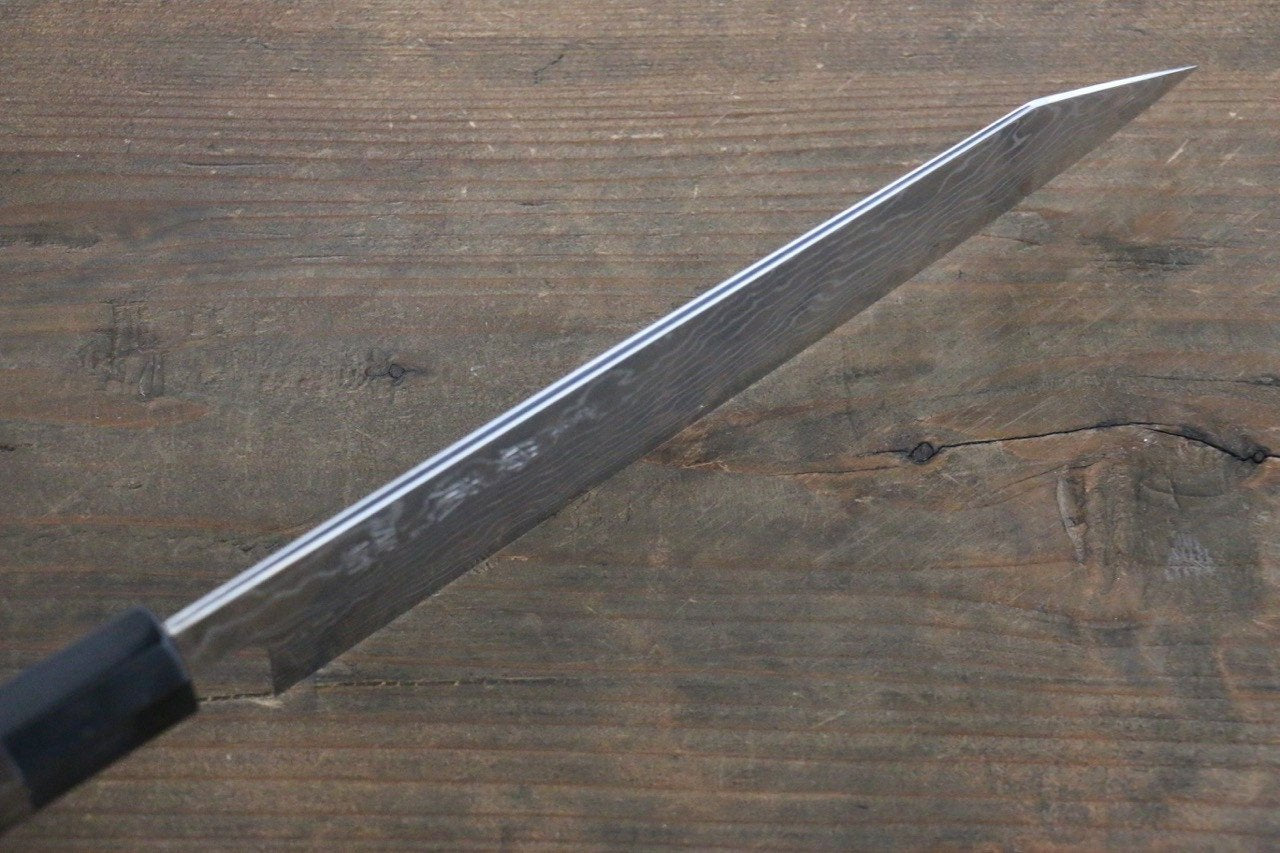 Sukenari ZDP189 Damascus Kiritsuke Gyuto 210mm Shitan Handle - Japanny - Best Japanese Knife