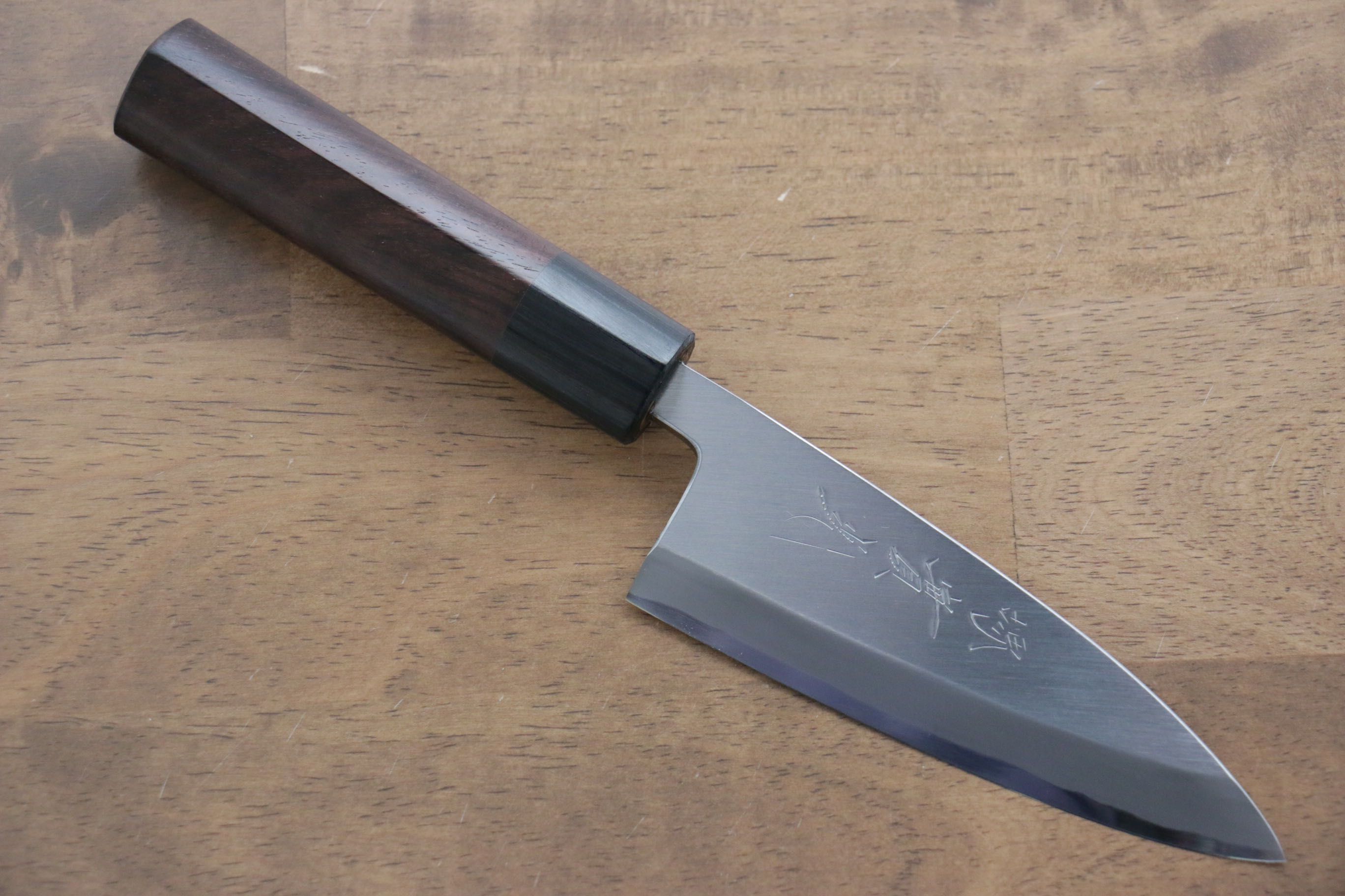 Jikko White Steel No.2 Deba 120mm Shitan Handle - Japanny - Best Japanese Knife