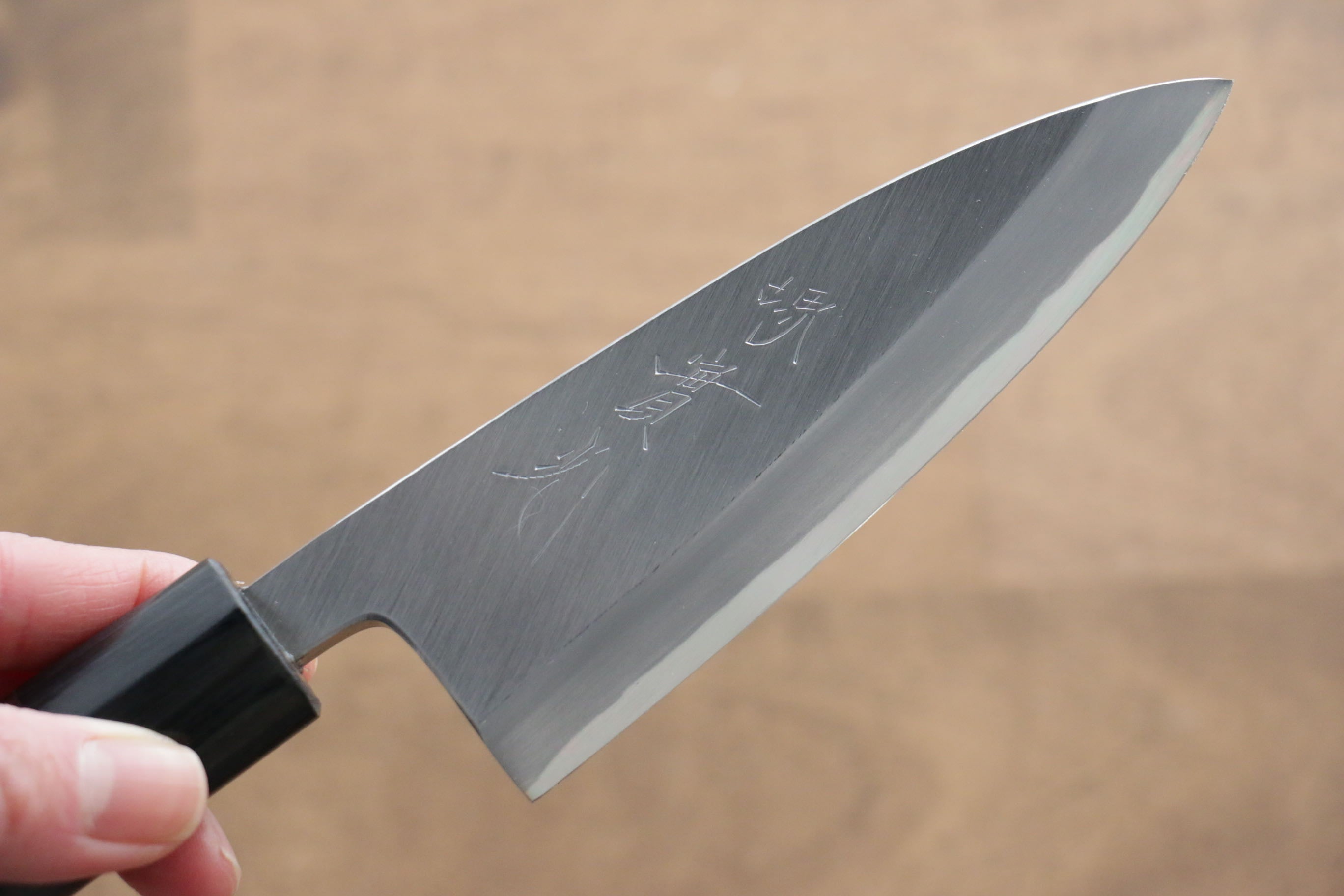 Jikko White Steel No.2 Deba 135mm Shitan Handle - Japanny - Best Japanese Knife