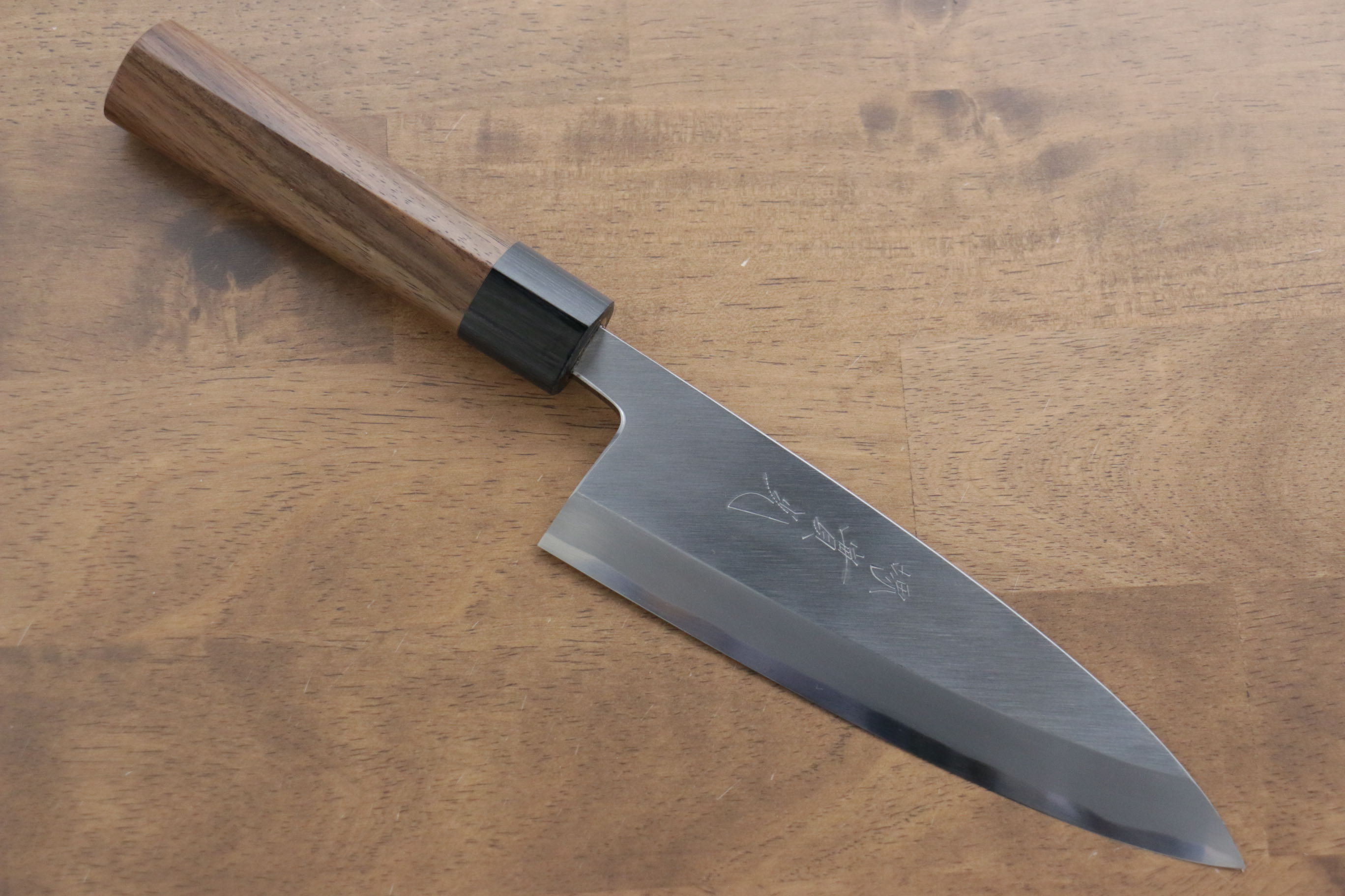 Jikko White Steel No.2 Deba 180mm Shitan Handle - Japanny - Best Japanese Knife