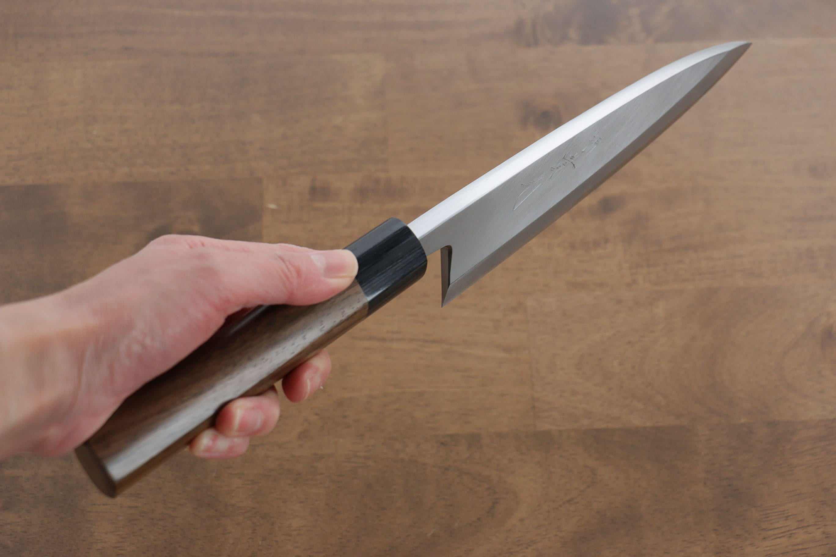 Jikko White Steel No.2 Deba 180mm Shitan Handle - Japanny - Best Japanese Knife