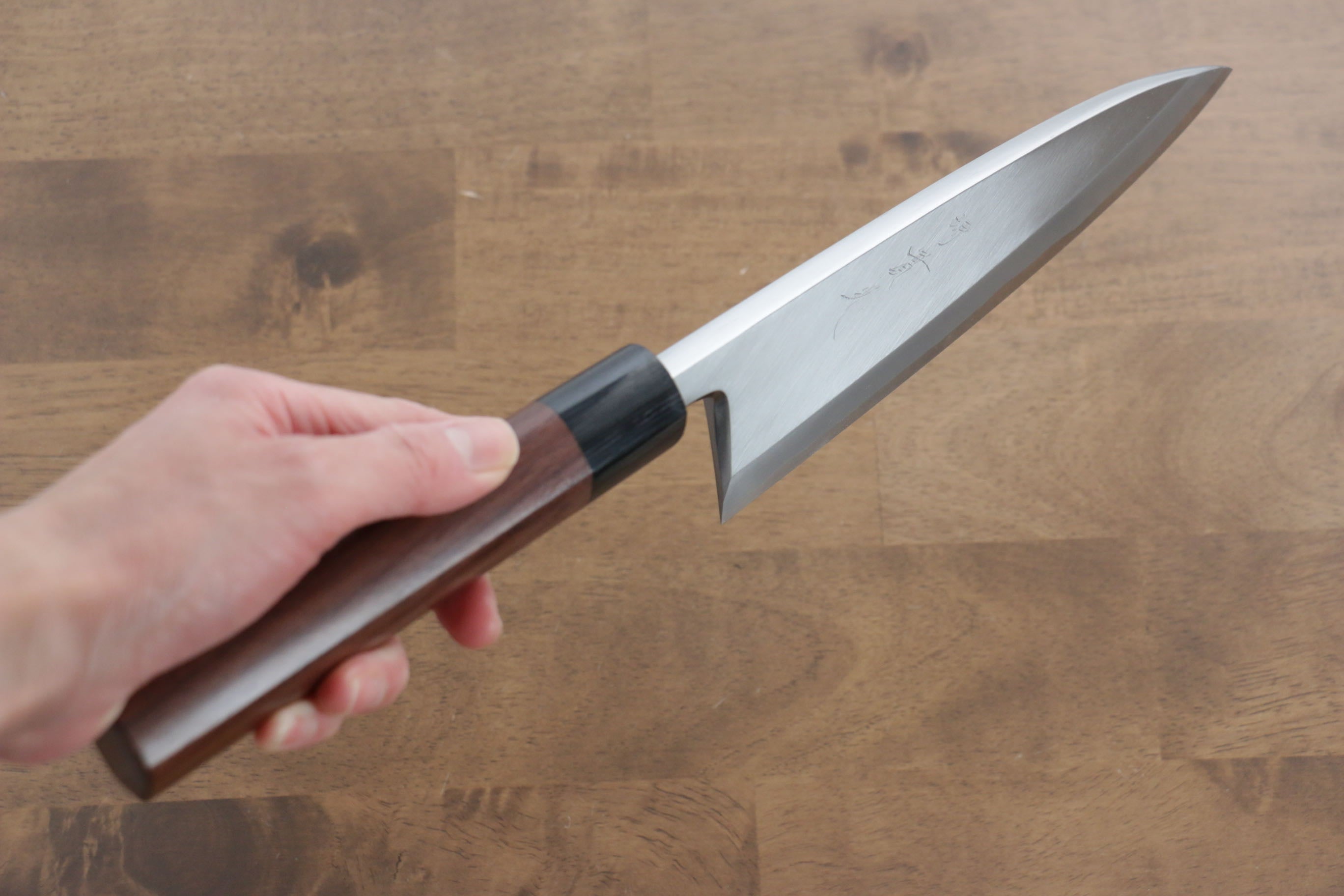 Jikko White Steel No.2 Deba 195mm Shitan Handle - Japanny - Best Japanese Knife