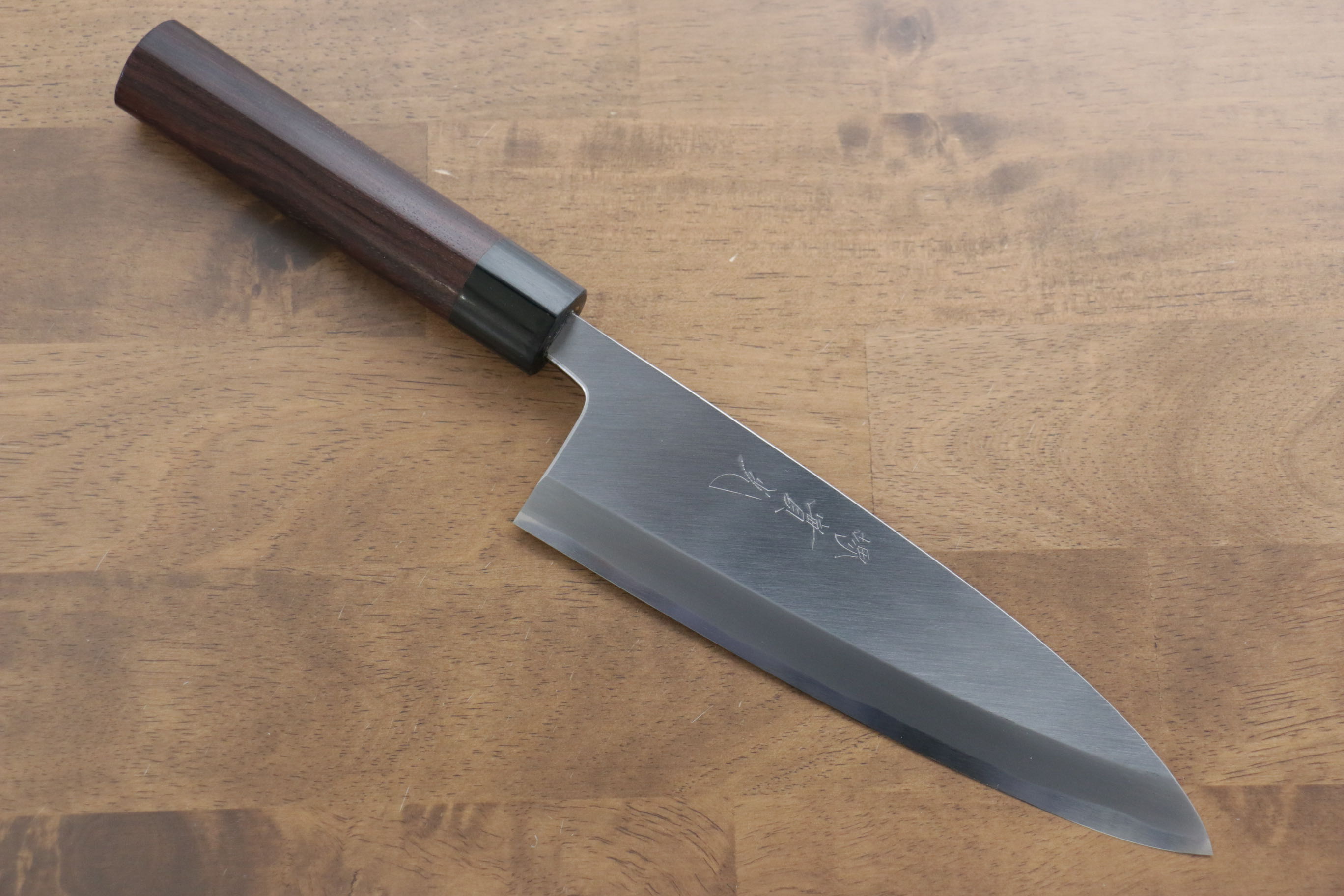 Jikko White Steel No.2 Deba 210mm Shitan Handle - Japanny - Best Japanese Knife