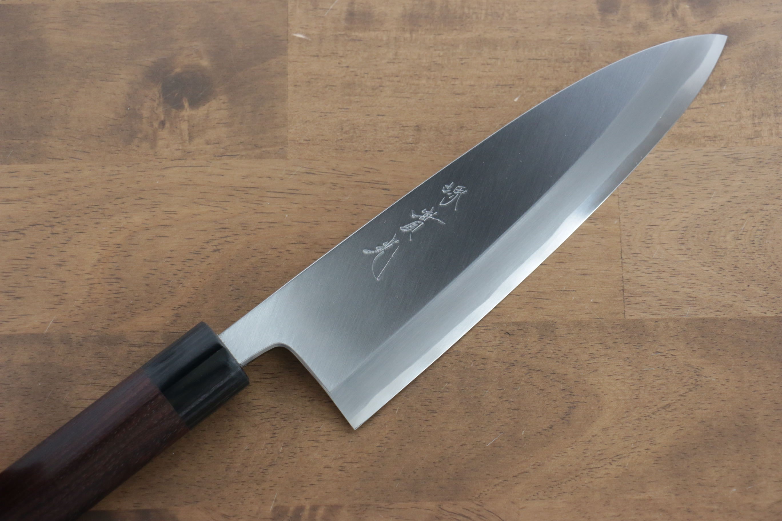 Jikko White Steel No.2 Deba 210mm Shitan Handle - Japanny - Best Japanese Knife