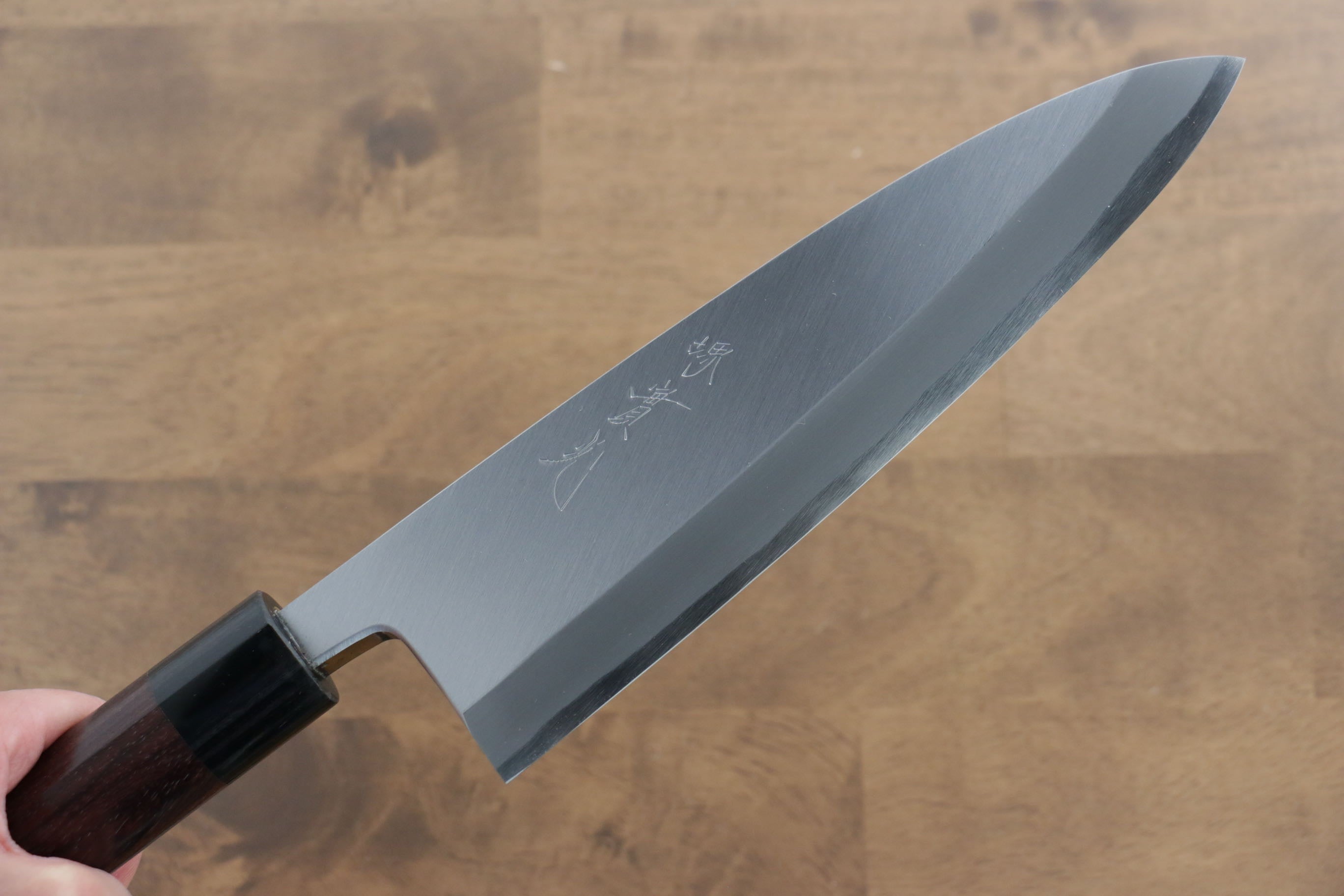 Jikko White Steel No.2 Deba 210mm Shitan Handle - Japanny - Best Japanese Knife
