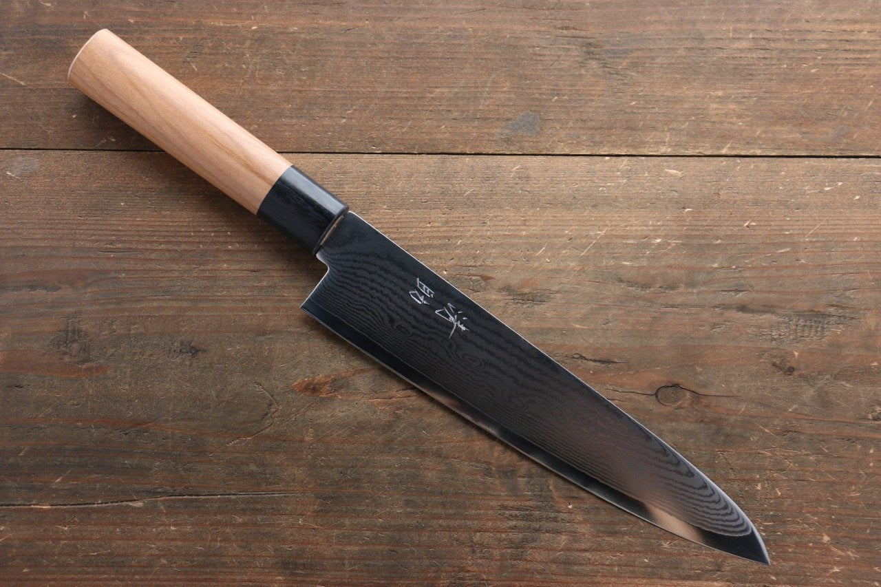 Seisuke VG10 63 Layer Damascus Gyuto 240mm Cherry Tree Handle - Japanny - Best Japanese Knife