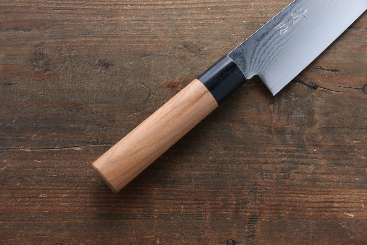 Seisuke VG10 63 Layer Damascus Gyuto 240mm Cherry Tree Handle - Japanny - Best Japanese Knife