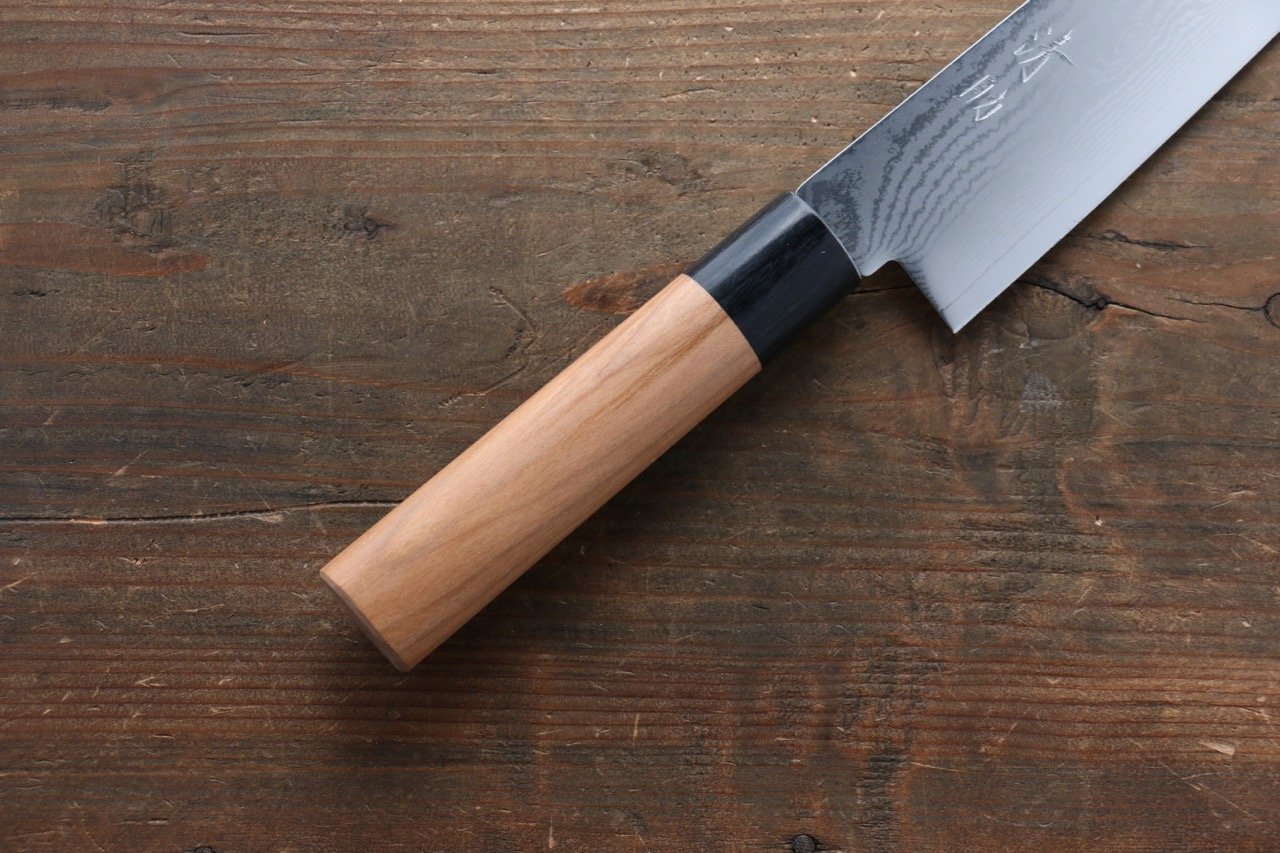 Seisuke VG10 63 Layer Damascus Gyuto 210mm Cherry Tree Handle - Japanny - Best Japanese Knife