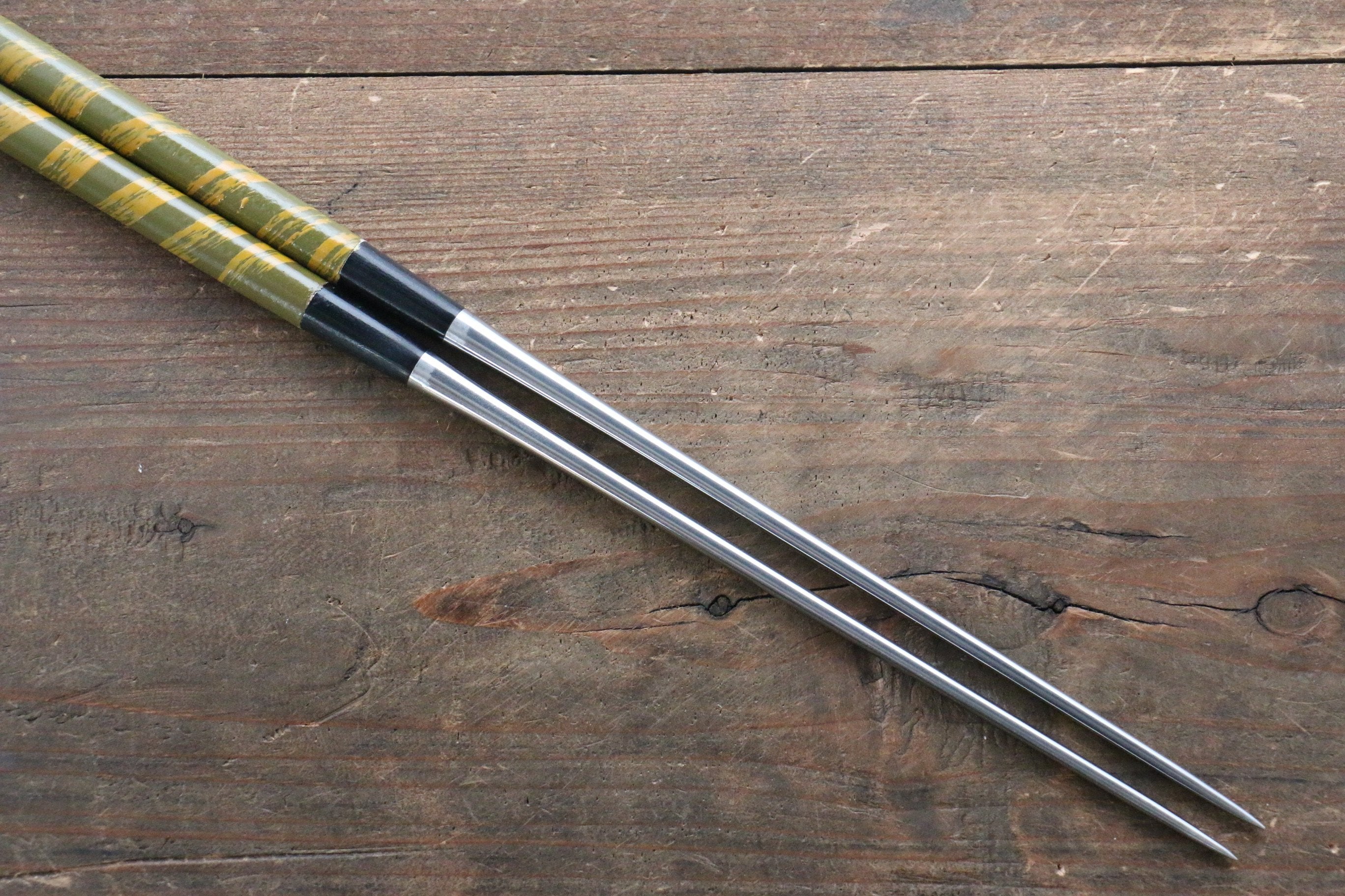 Moribashi Cooking Chopstick GreenSpiral 165mm - Japanny - Best Japanese Knife