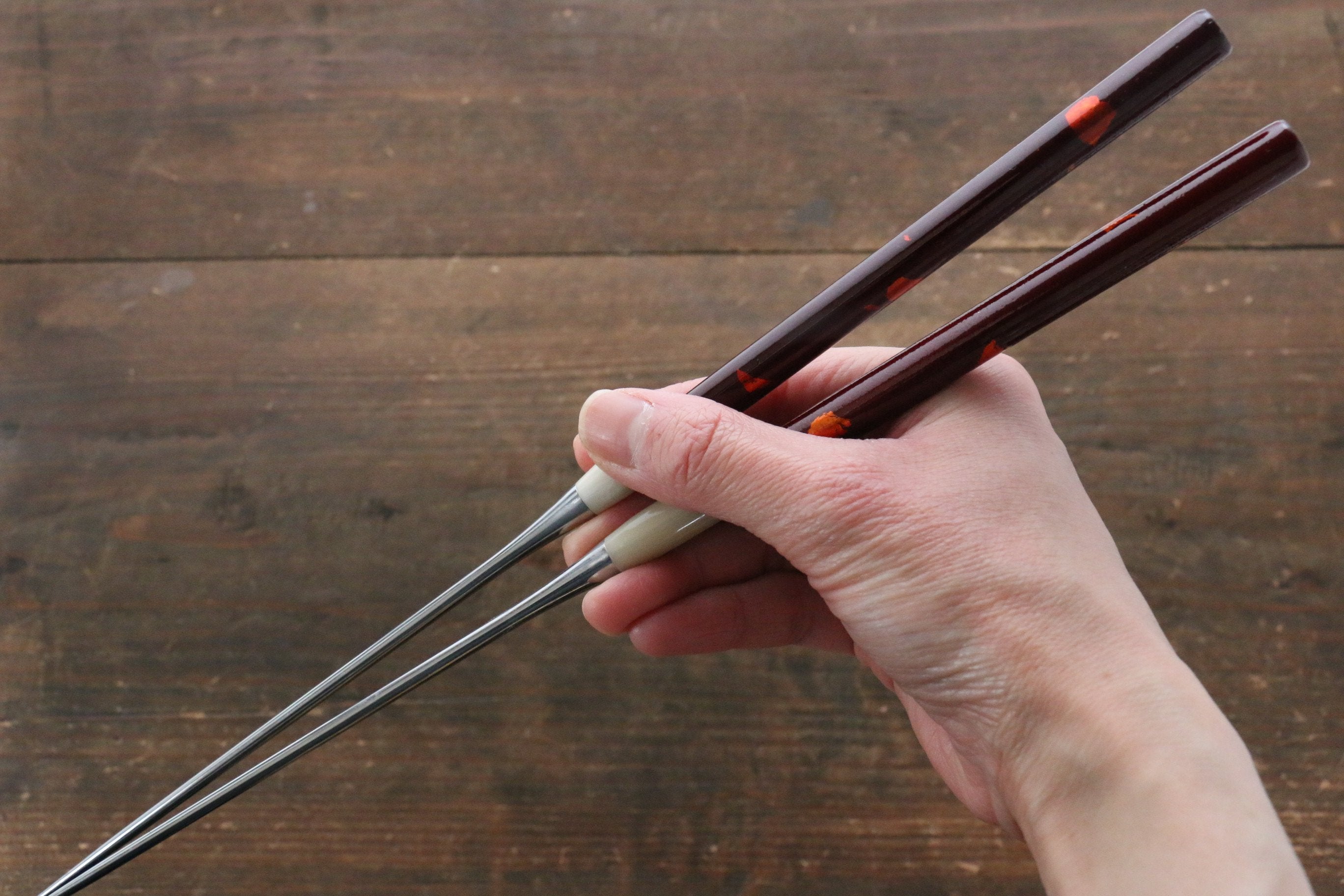 Moribashi Cooking Chopstick Red 165mm - Japanny - Best Japanese Knife