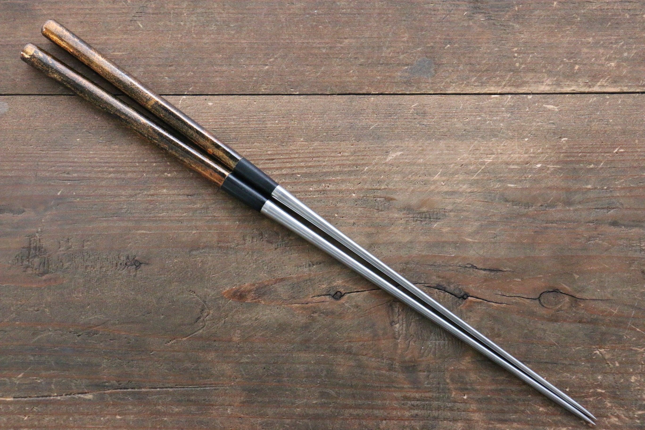 Moribashi Cooking Chopstick BlackGoldSplash 180mm - Japanny - Best Japanese Knife