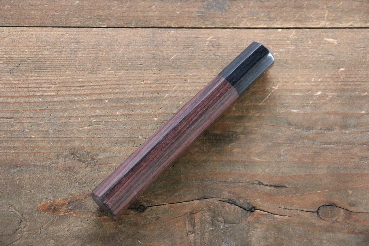 Octagonal Shitan Knife Handle for Petty Knife 150mm - Japanny - Best Japanese Knife
