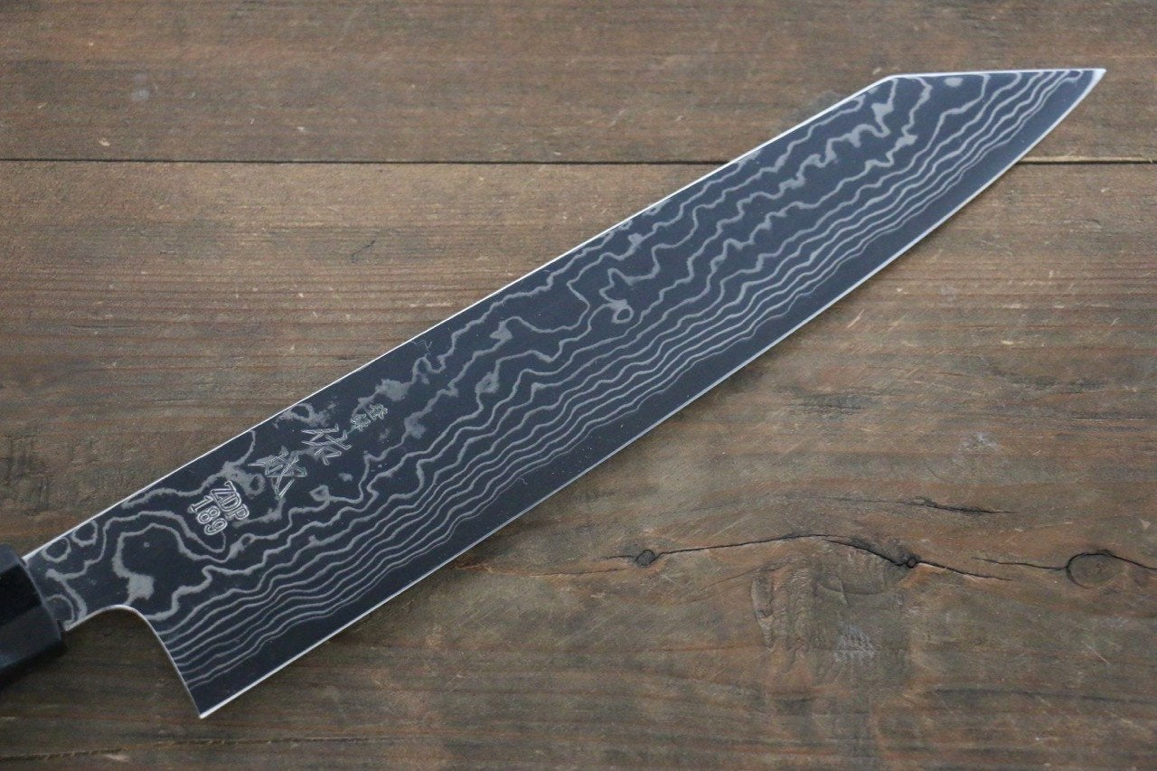 Sukenari ZDP189 Damascus Kiritsuke Gyuto 270mm Shitan Handle - Japanny - Best Japanese Knife