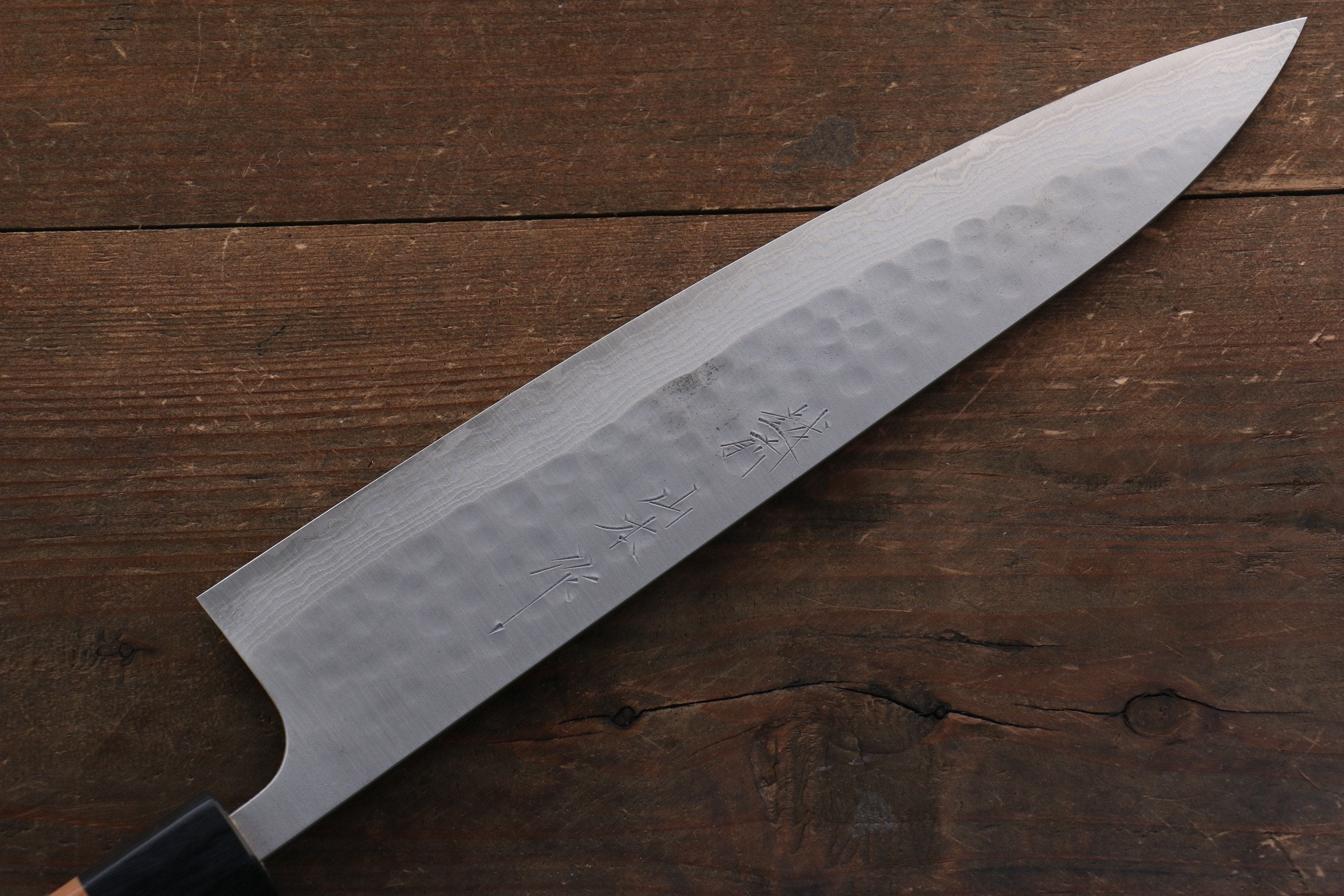 Nao Yamamoto SRS13 Black Damascus Gyuto 210mm Cherry Blossoms Handle - Japanny - Best Japanese Knife