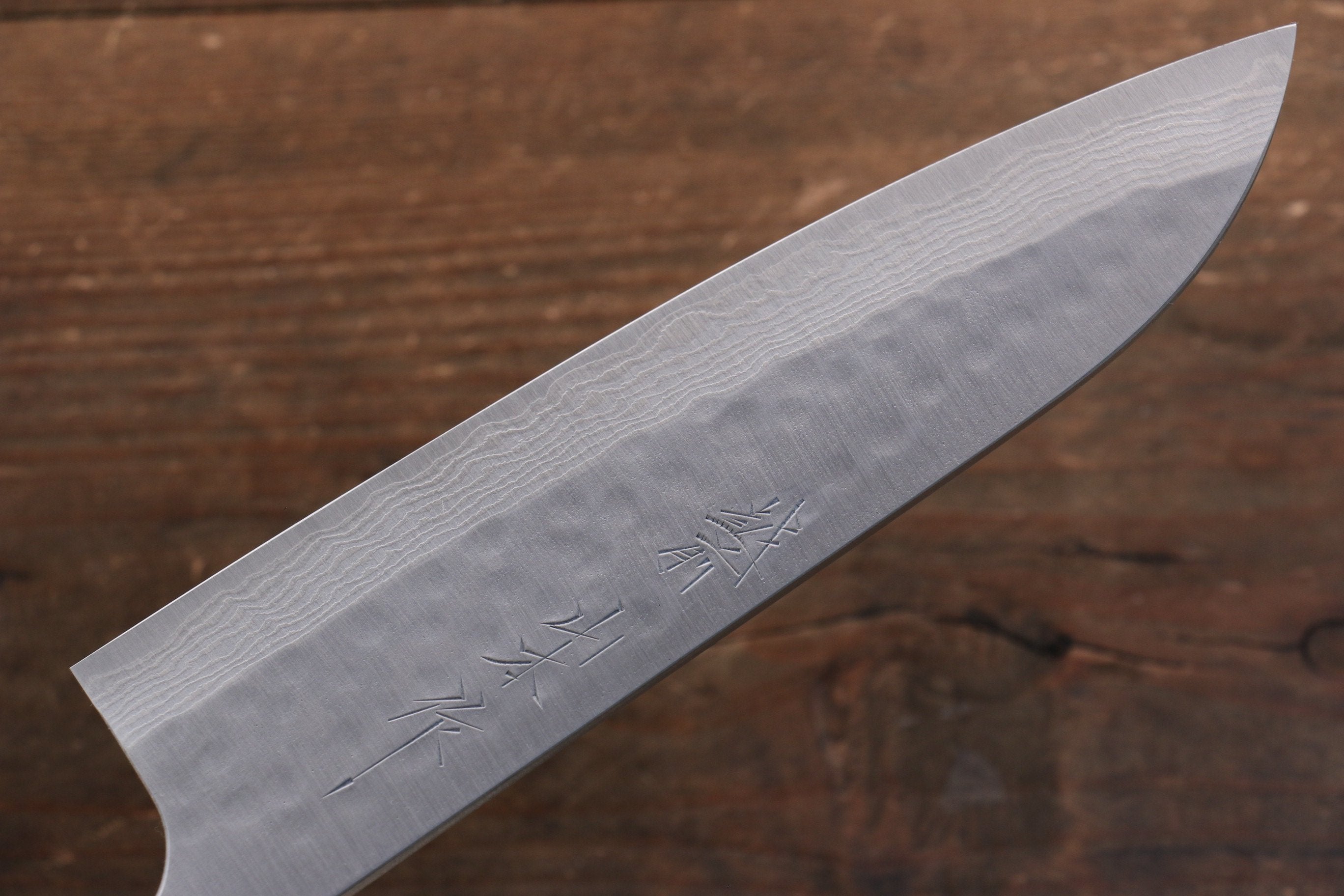 Nao Yamamoto SRS13 Black Damascus Santoku 165mm Cherry Blossoms Handle - Japanny - Best Japanese Knife