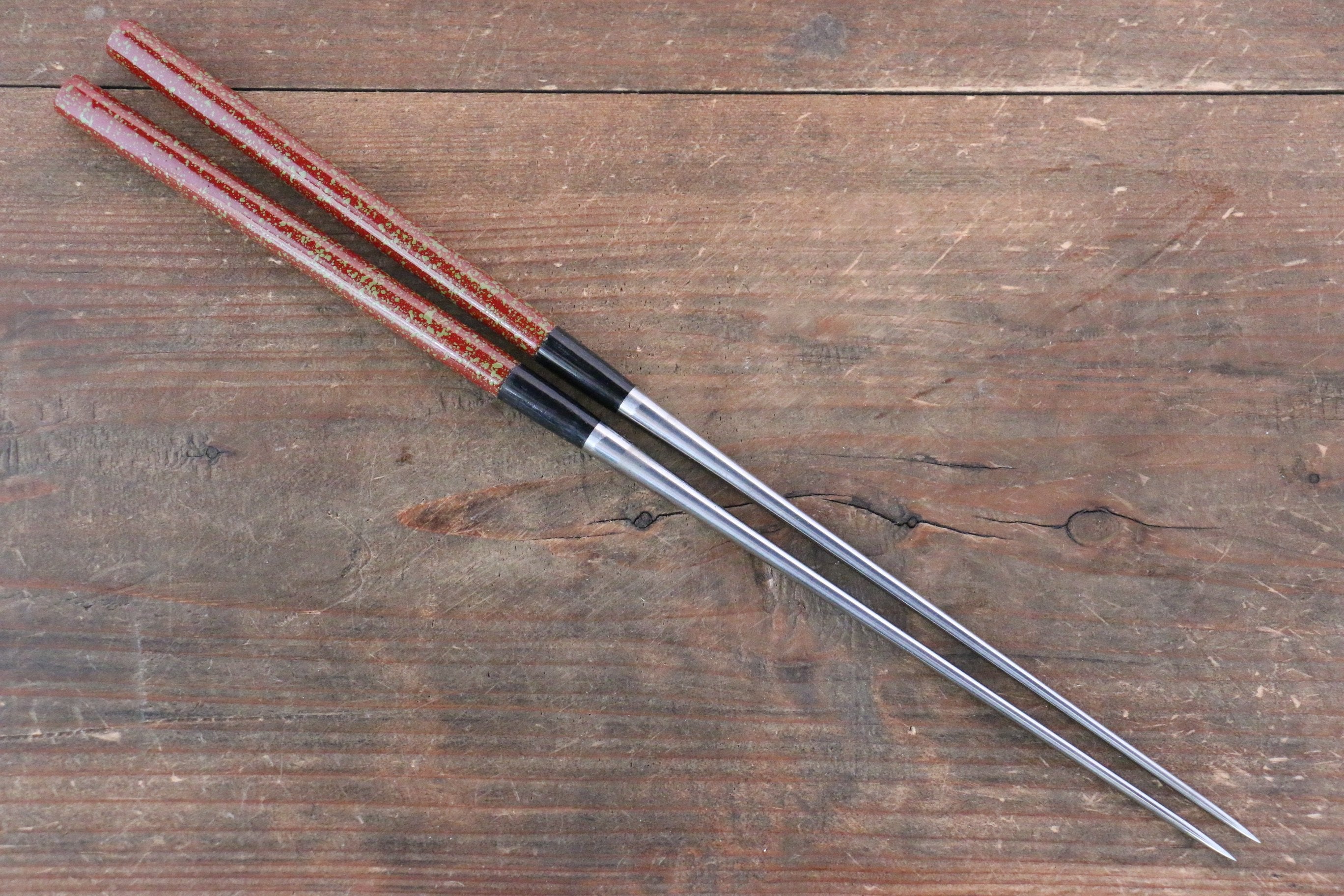 Moribashi Cooking Chopstick RedGreendots 165mm - Japanny - Best Japanese Knife