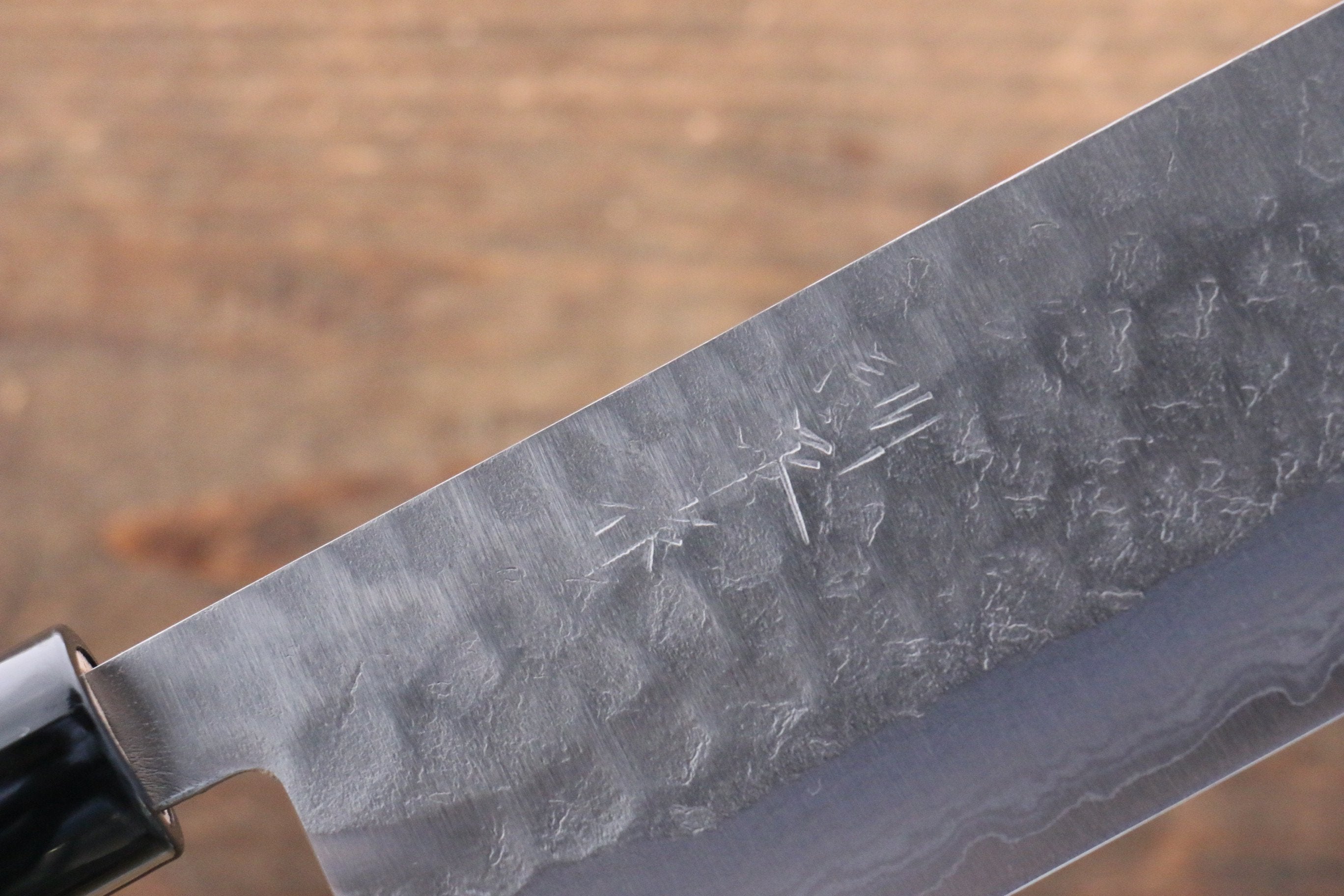 Kunihira Tanryu VG1 Damascus Nakiri 165mm Walnut Handle - Japanny - Best Japanese Knife