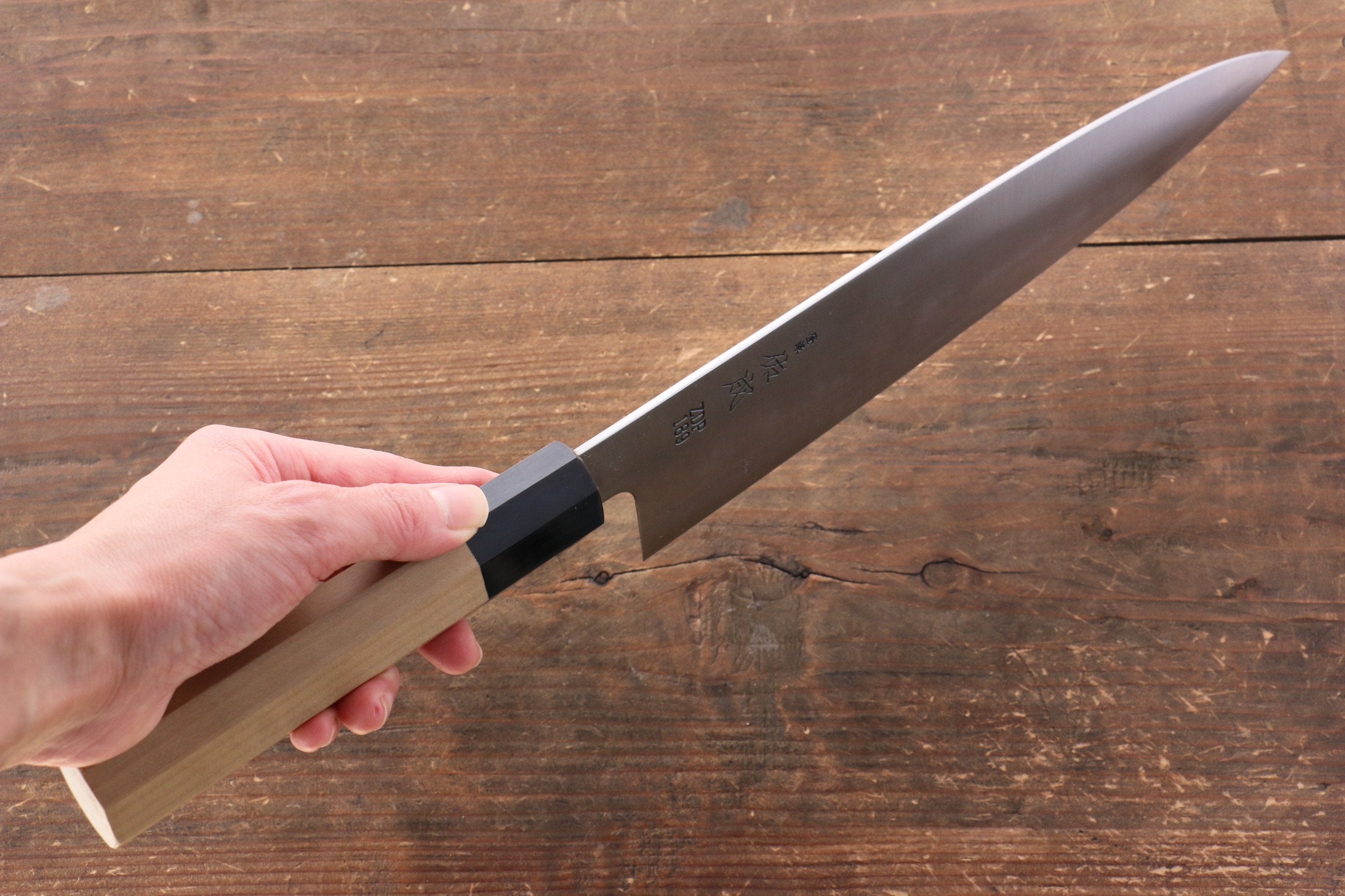 Sukenari ZDP189 3 Layer Gyuto 270mm Magnolia Handle - Japanny - Best Japanese Knife