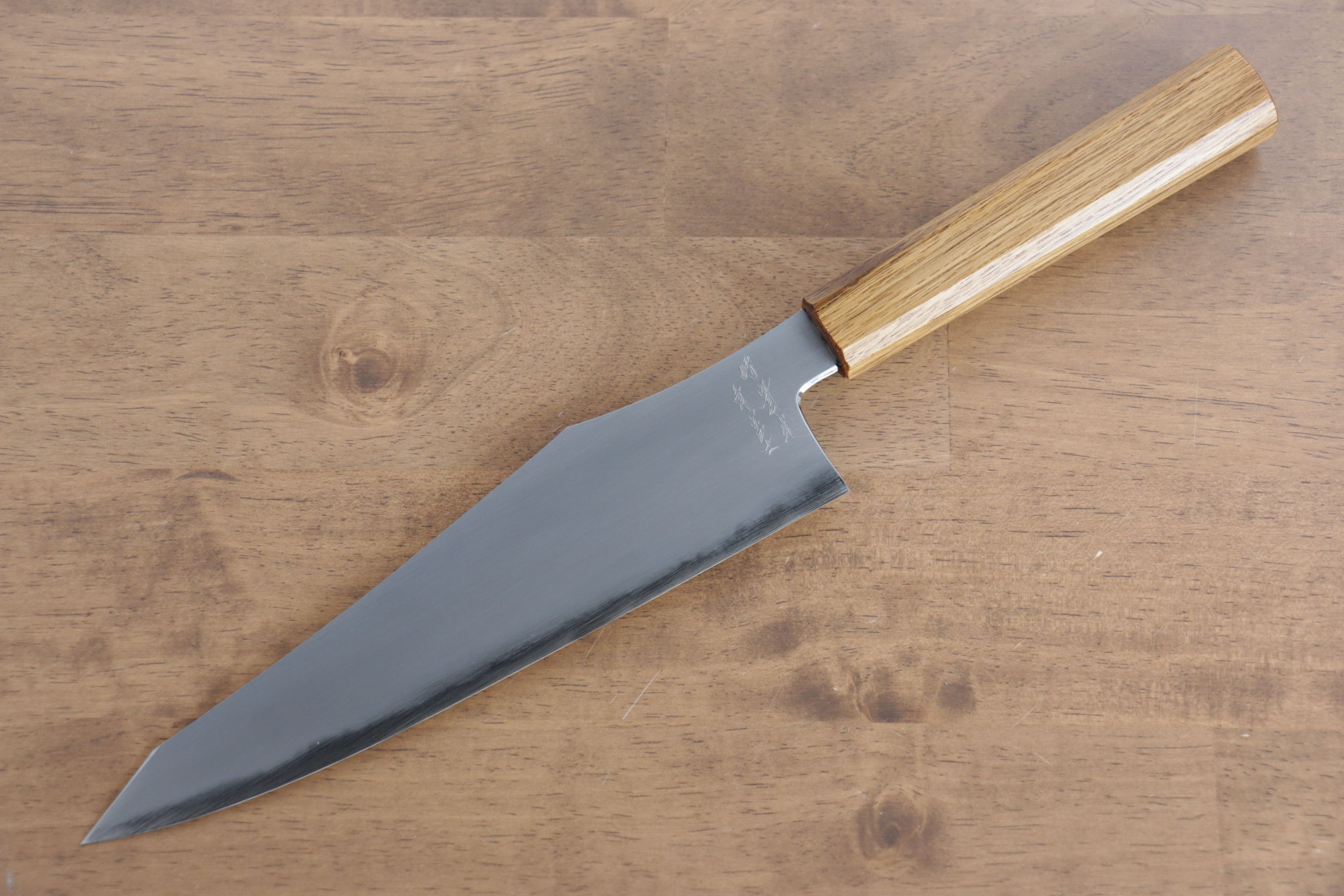 Jikko Fujisan Blue Steel No.2 Gyuto 210mm Oak Handle - Japanny - Best Japanese Knife