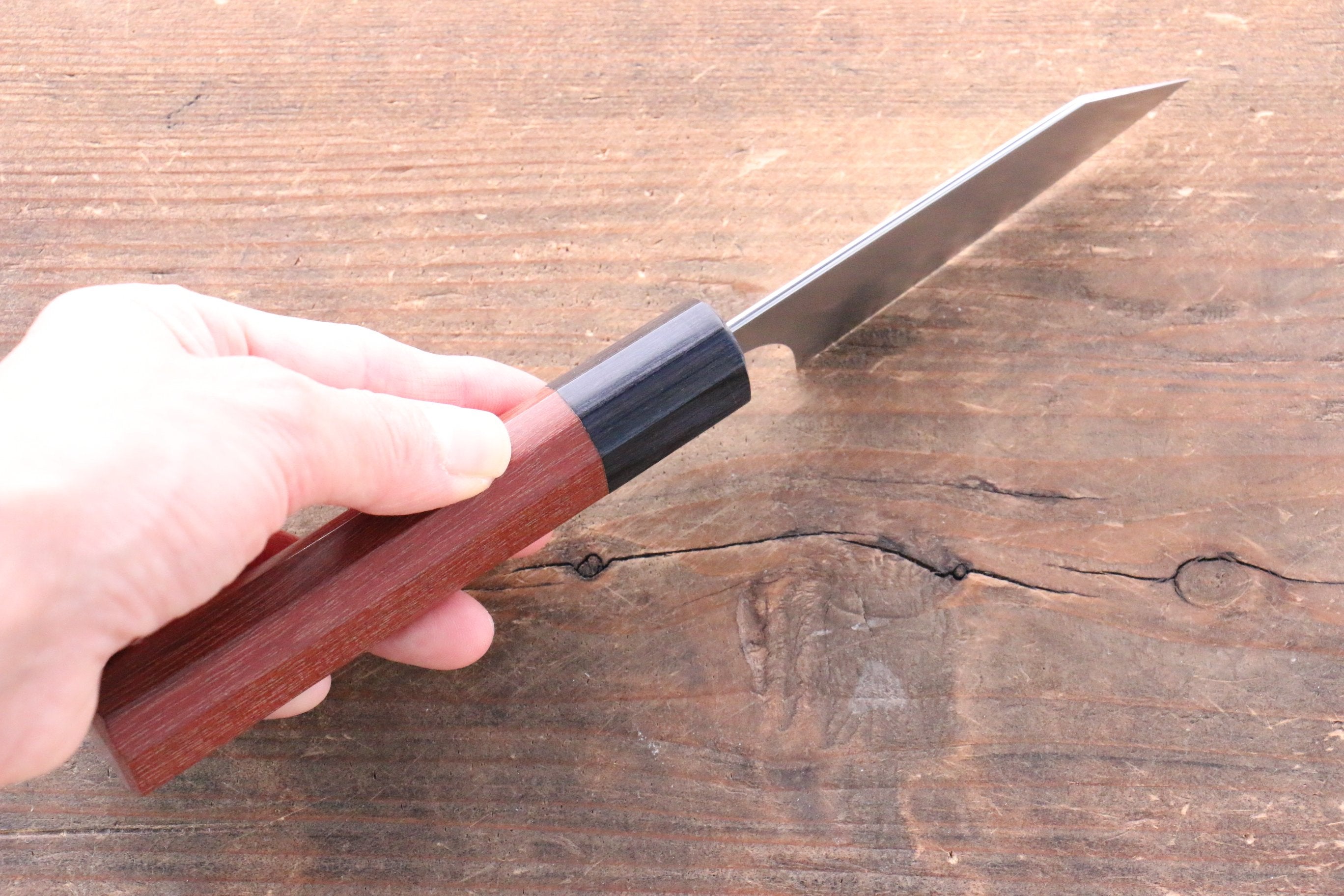 Shibata Takayuki Koutetsu SG2 Petty-Utility 80mm Jarrah Handle - Japanny - Best Japanese Knife
