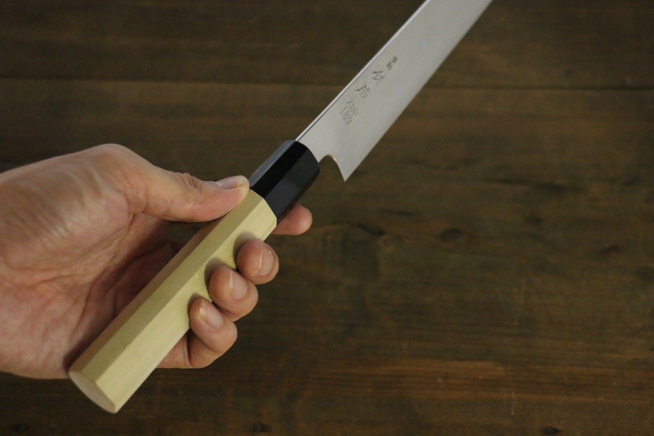 Sukenari ZDP189 3 Layer Sujihiki 240mm Magnolia Handle - Japanny - Best Japanese Knife