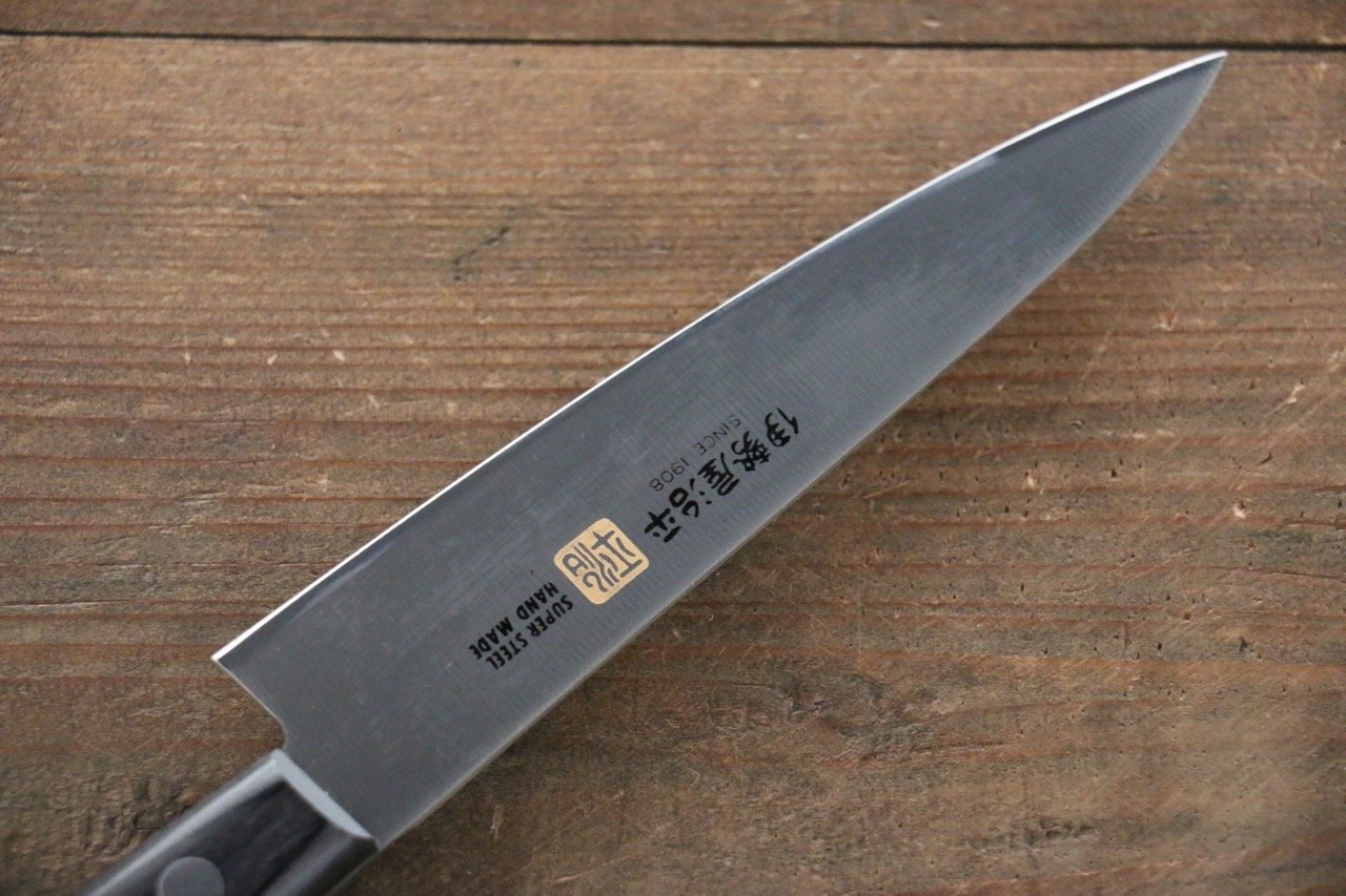 Iseya Molybdenum Petty-Utility 120mm Black Pakka wood Handle - Japanny - Best Japanese Knife