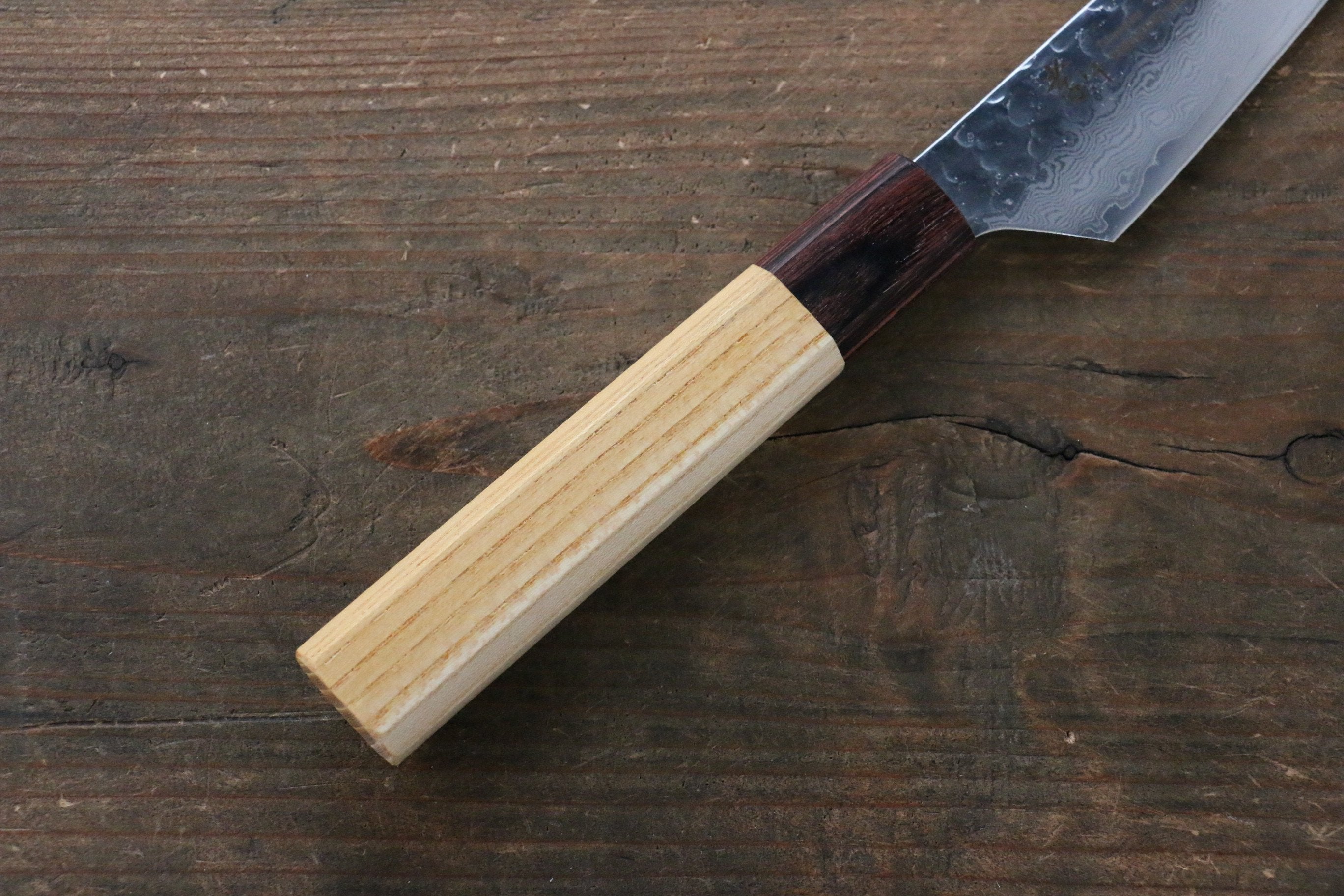 Sakai Takayuki VG10 33 Layer Damascus Steak 120mm with Keyaki Handle(Japanese Elm) Set of 4 - Japanny - Best Japanese Knife