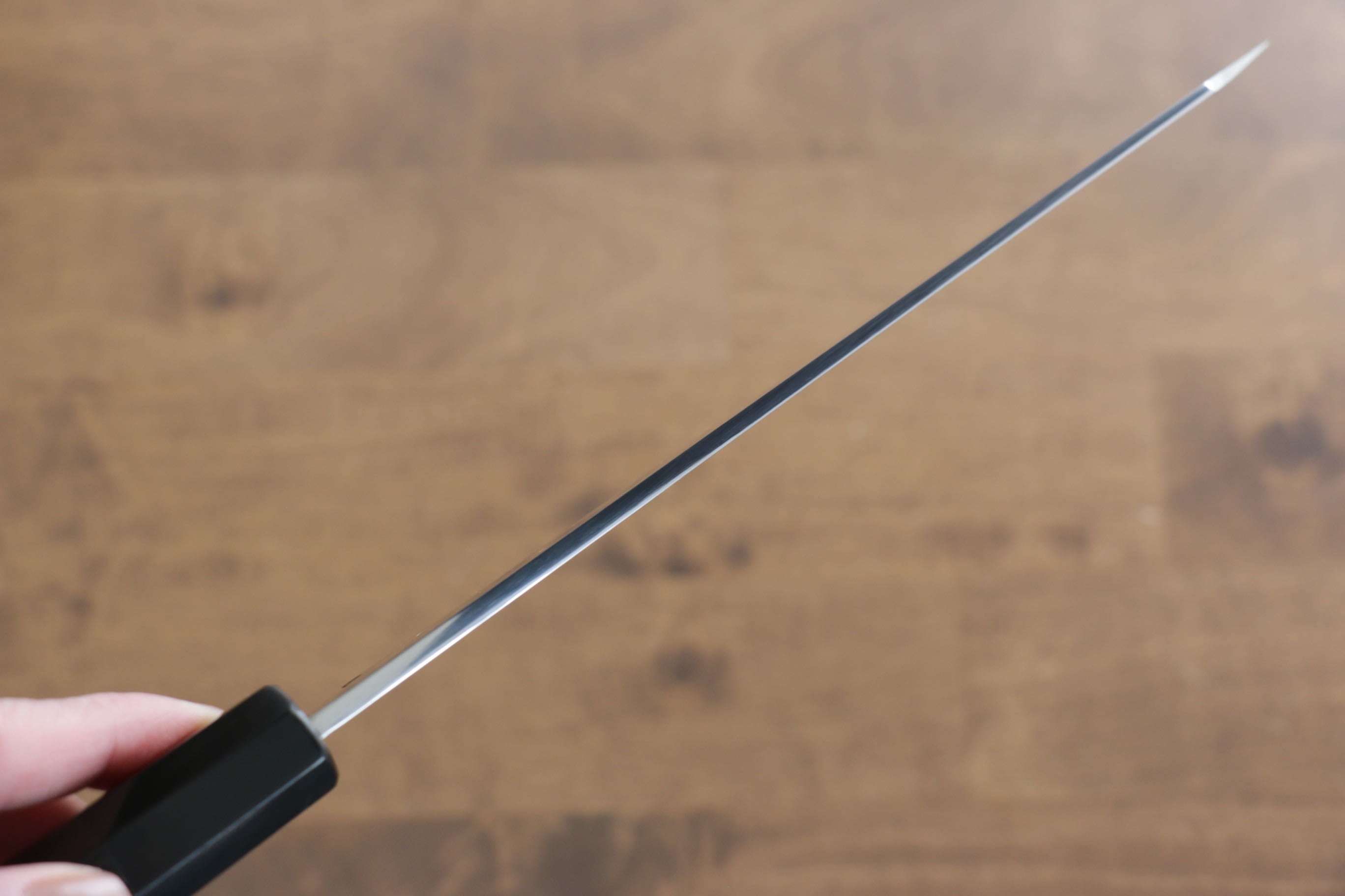 Jikko Fujisan Honyaki White Steel No.3 Kasumitogi Kiritsuke Gyuto 210mm Ebony Wood Handle - Japanny - Best Japanese Knife