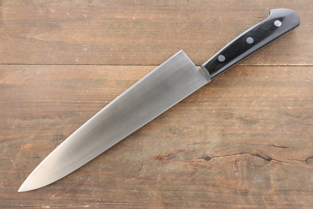 Iseya Molybdenum Gyuto 210mm Black Pakka wood Handle - Japanny - Best Japanese Knife