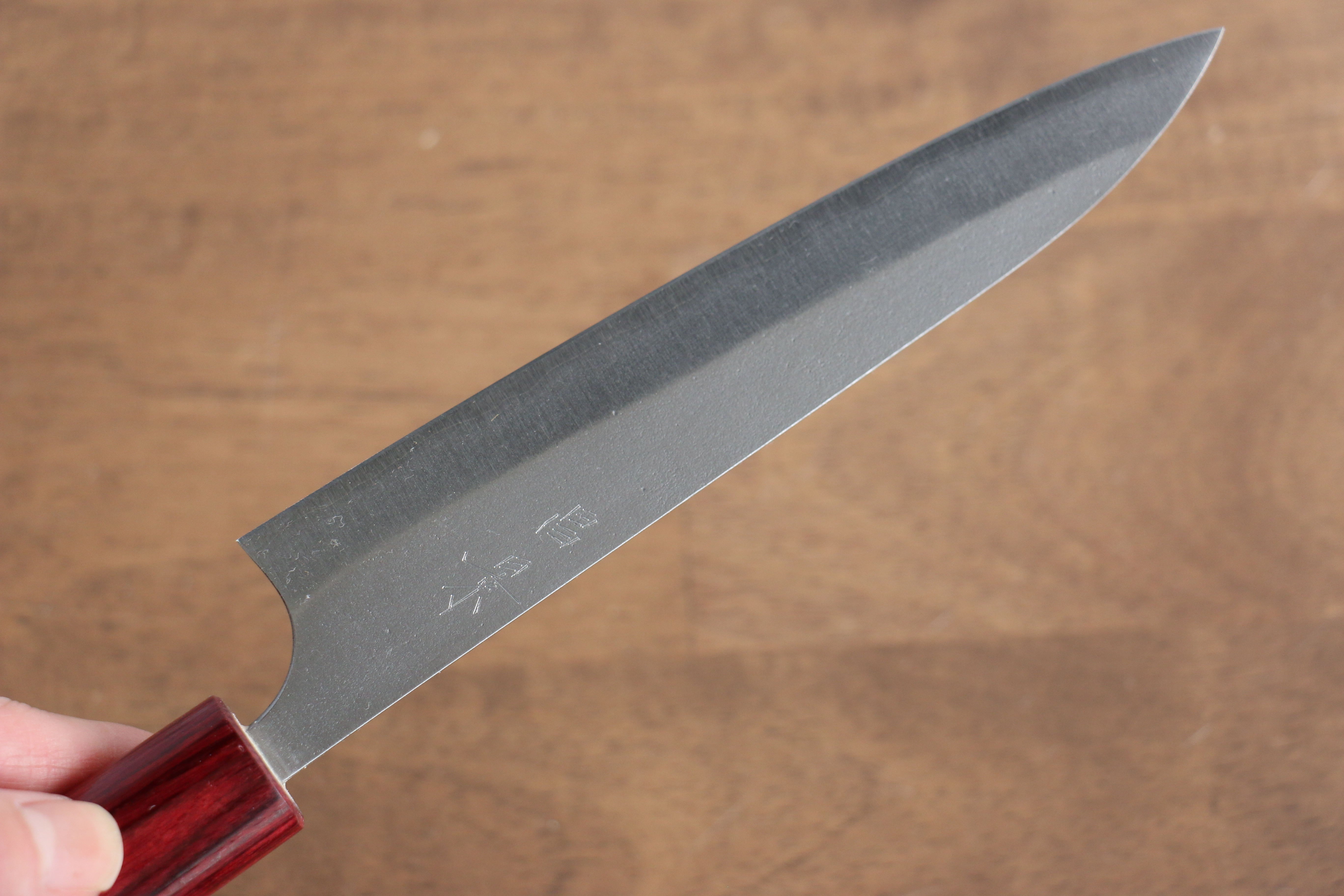 Masakage Yuki White Steel No.2 Nashiji Petty-Utility 120mm Magnolia Handle - Japanny - Best Japanese Knife