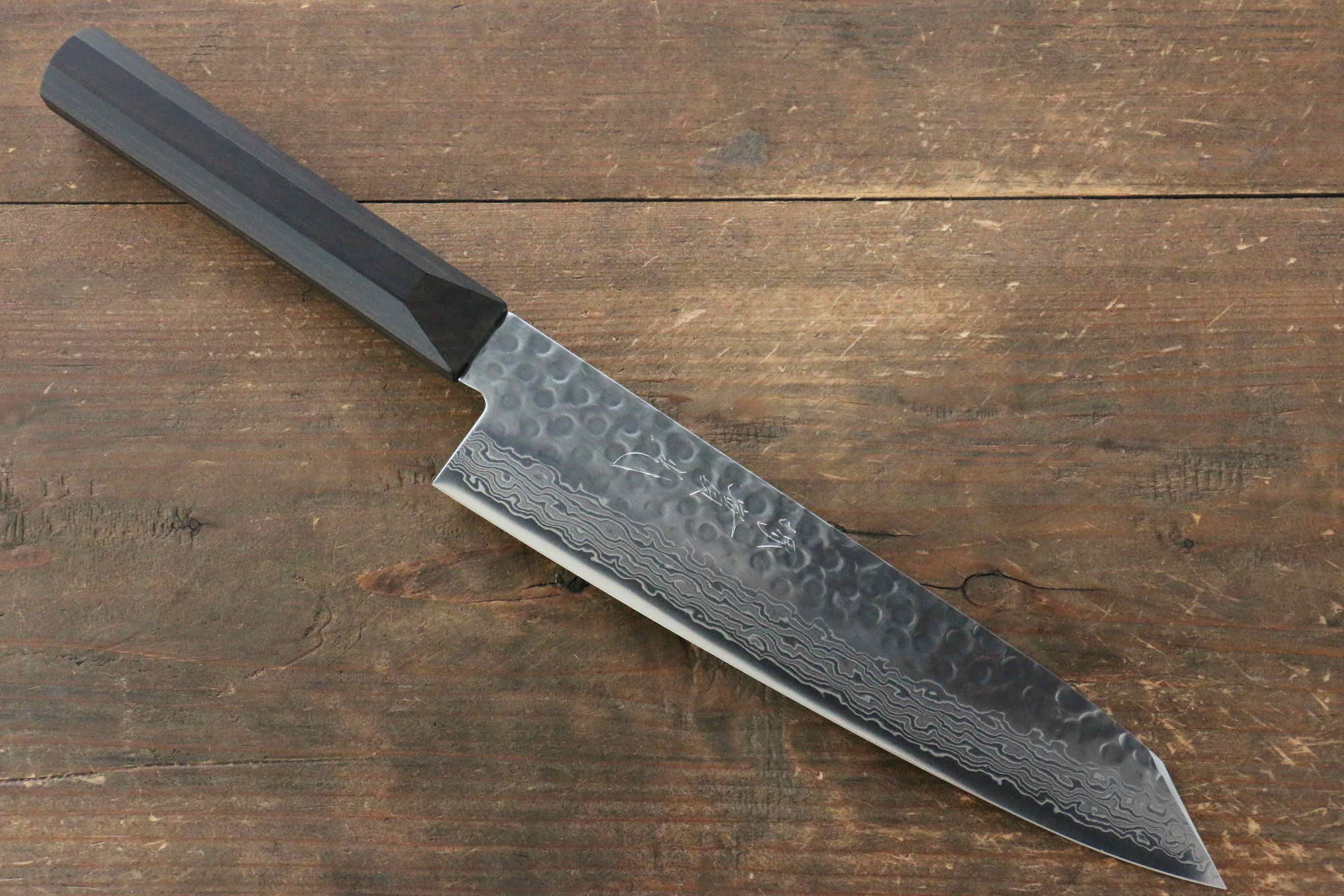 Jikko VG10 17 Layer Gyuto 200mm Ebony Wood Handle - Japanny - Best Japanese Knife
