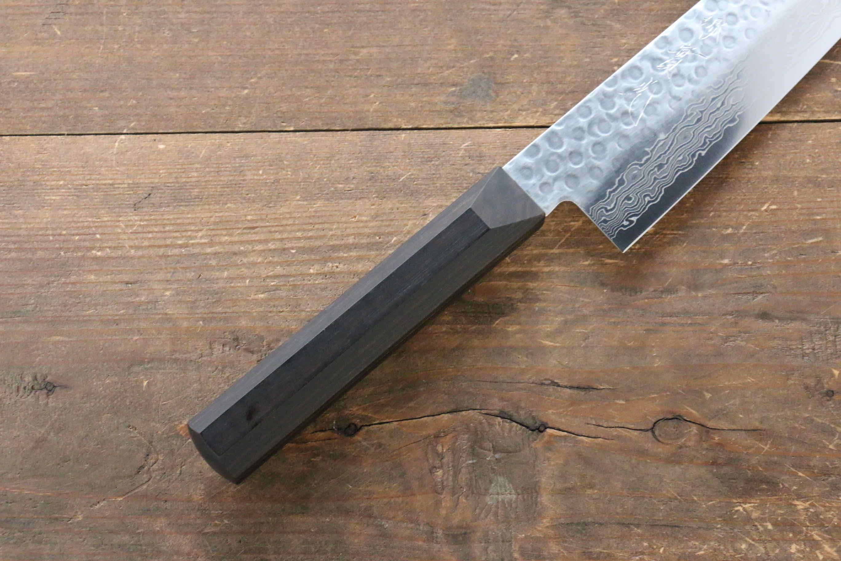 Jikko VG10 17 Layer Gyuto 200mm Ebony Wood Handle - Japanny - Best Japanese Knife