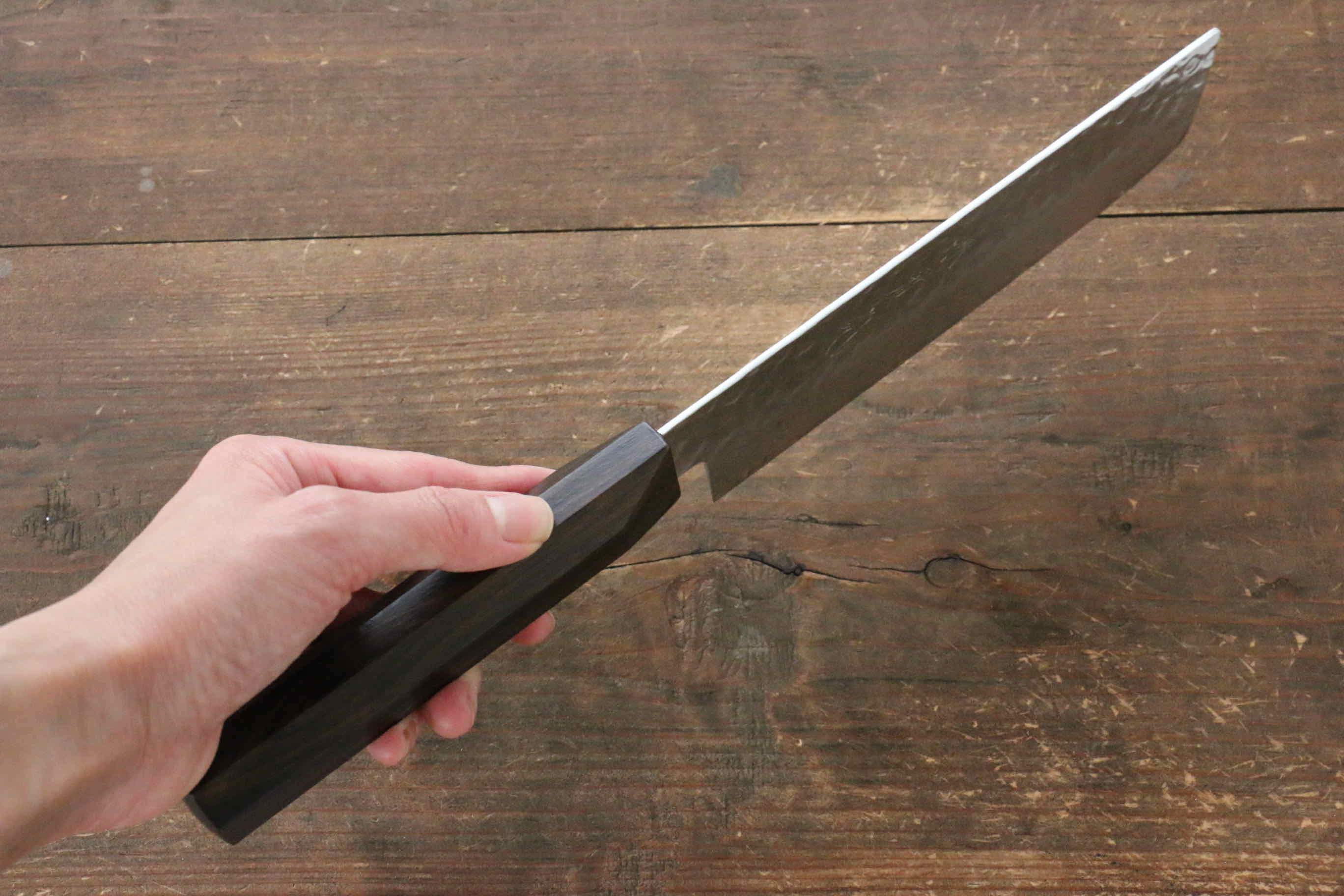 Jikko VG10 17 Layer Usuba 160mm Ebony Wood Handle - Japanny - Best Japanese Knife