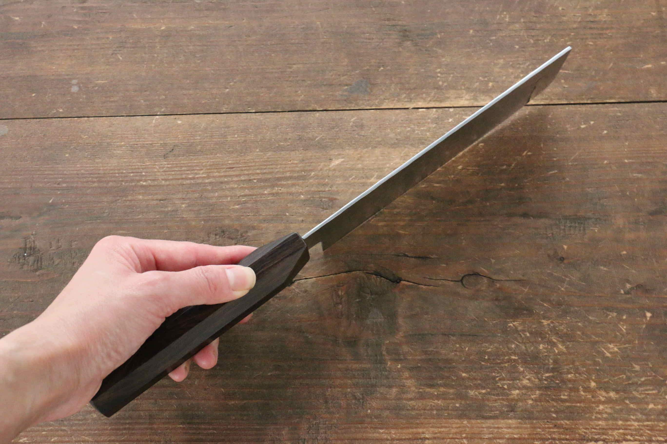 Jikko VG10 17 Layer Usuba 160mm Ebony Wood Handle - Japanny - Best Japanese Knife
