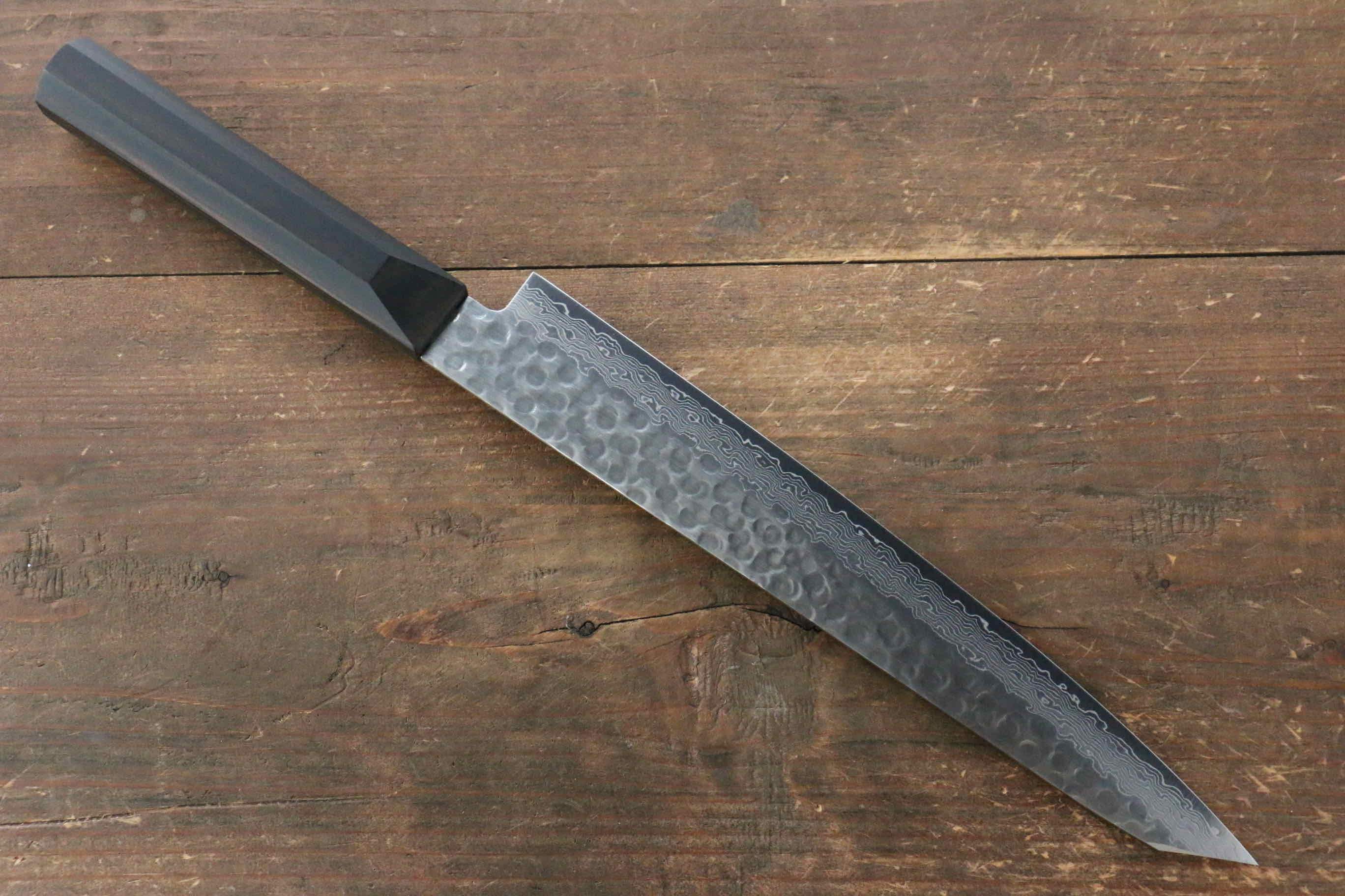 Jikko VG10 17 Layer Sujihiki 230mm Ebony Wood Handle - Japanny - Best Japanese Knife