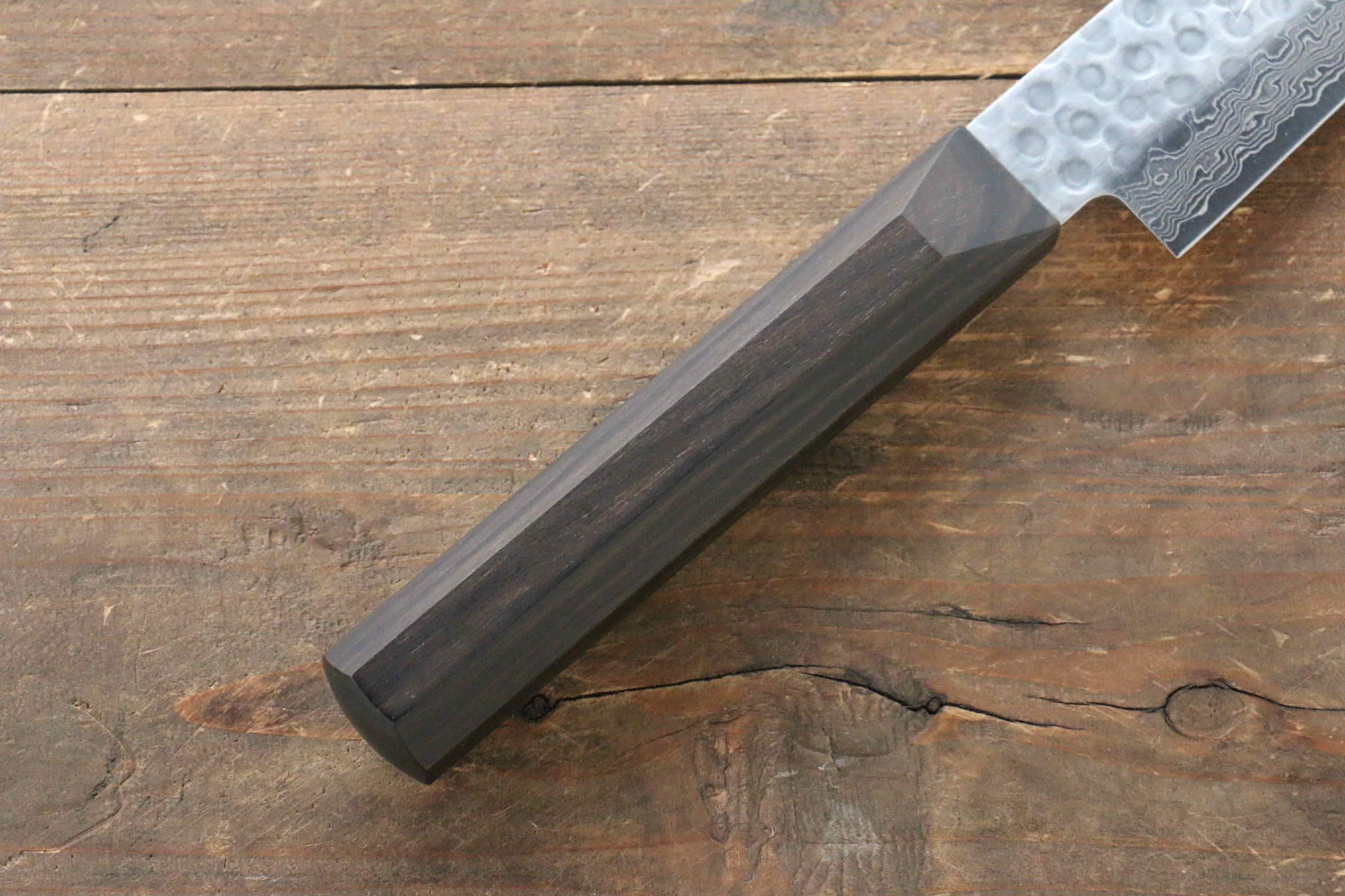 Jikko VG10 17 Layer Sujihiki 230mm Ebony Wood Handle - Japanny - Best Japanese Knife