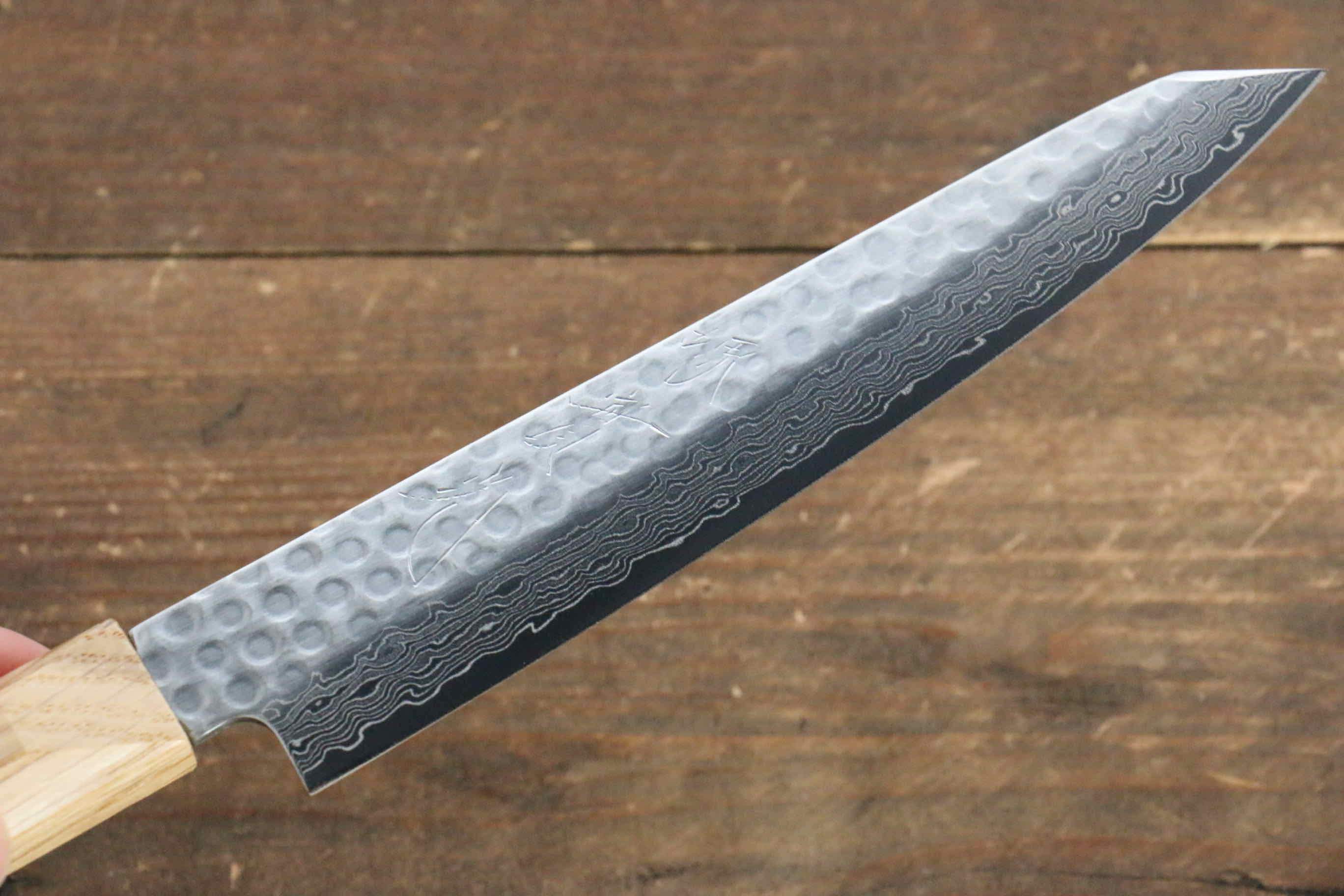 Jikko VG10 17 Layer Kiritsuke Petty-Utility 140mm Oak Handle - Japanny - Best Japanese Knife