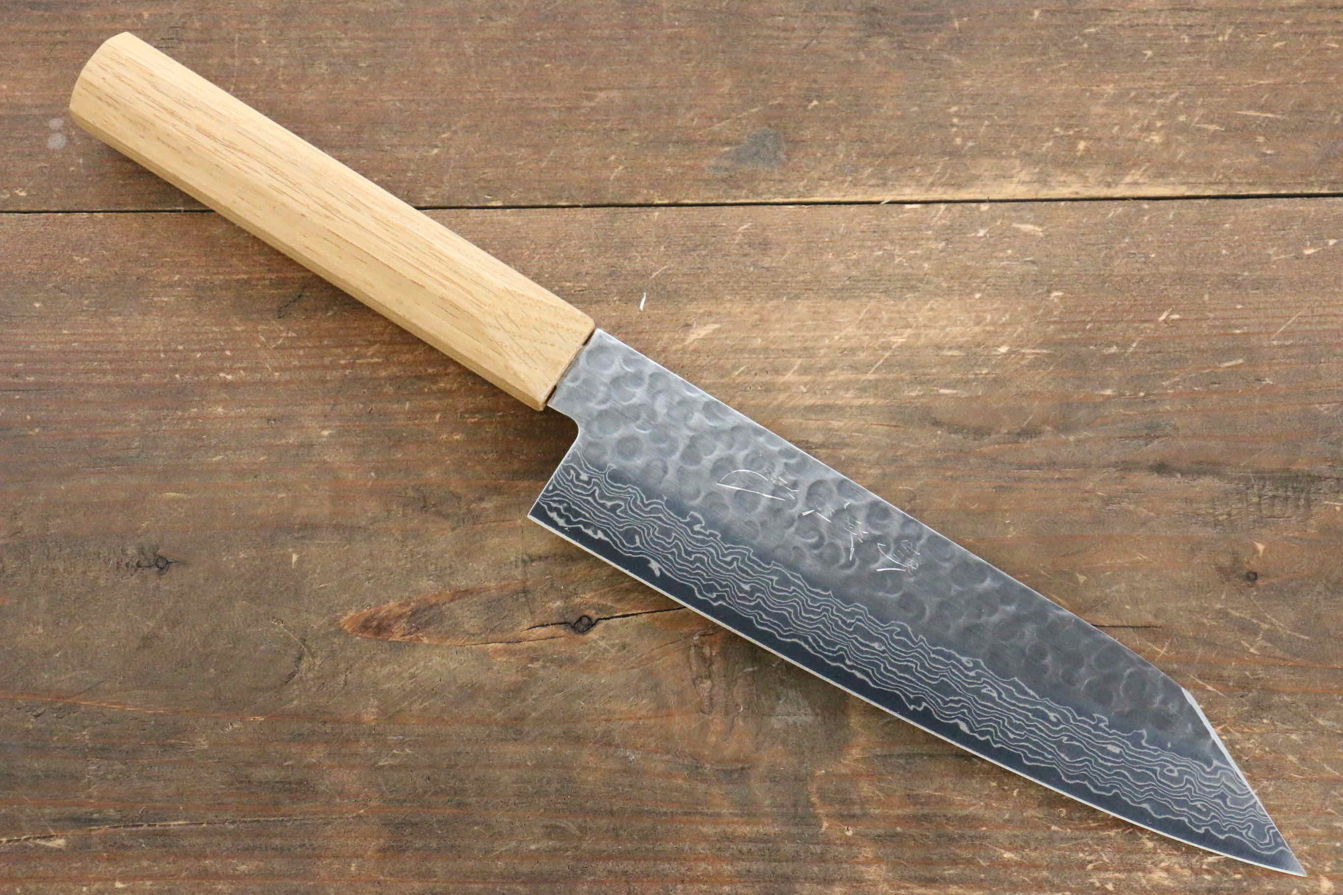 Jikko VG10 17 Layer Santoku 170mm Oak Handle - Japanny - Best Japanese Knife