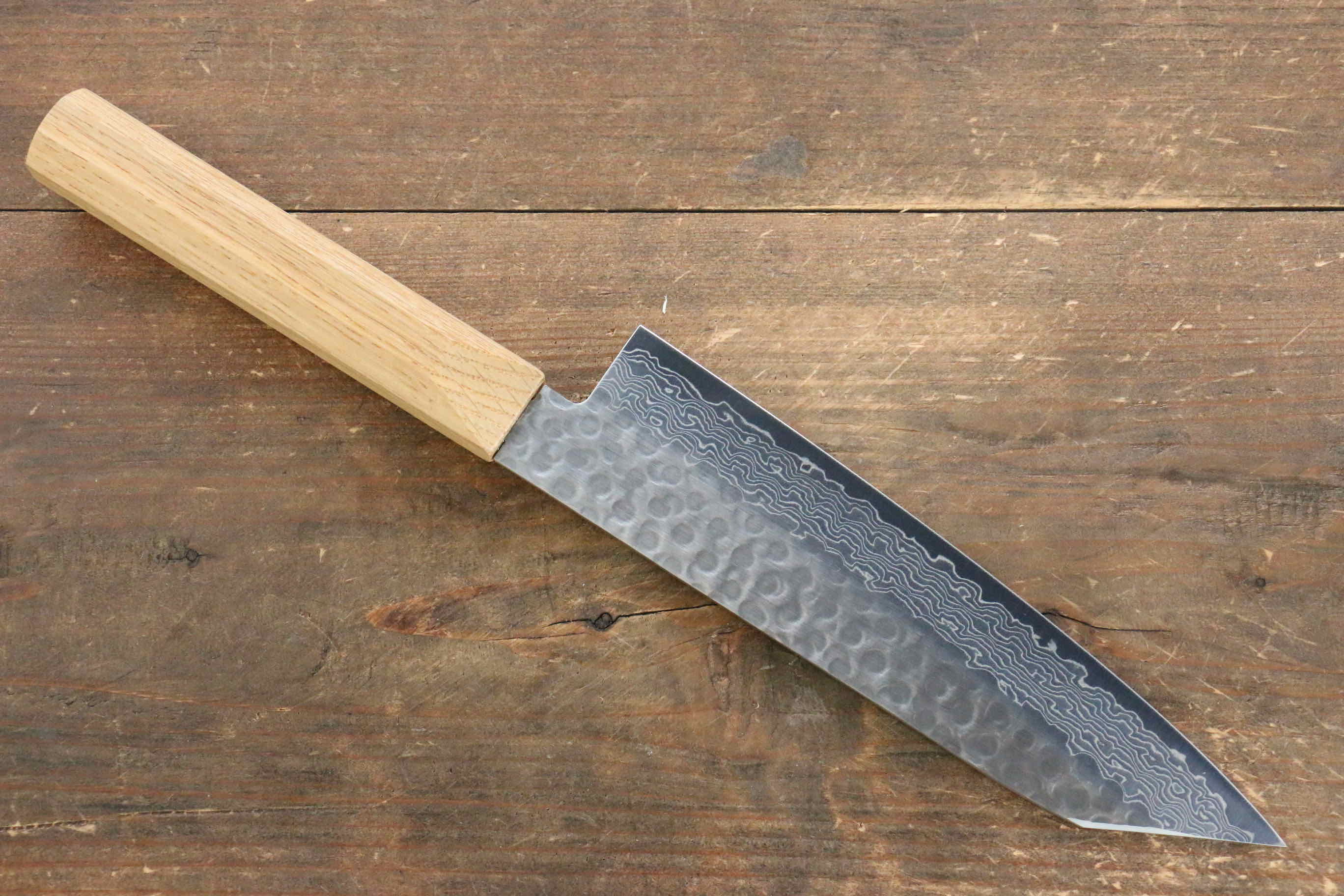 Jikko VG10 17 Layer Santoku 170mm Oak Handle - Japanny - Best Japanese Knife